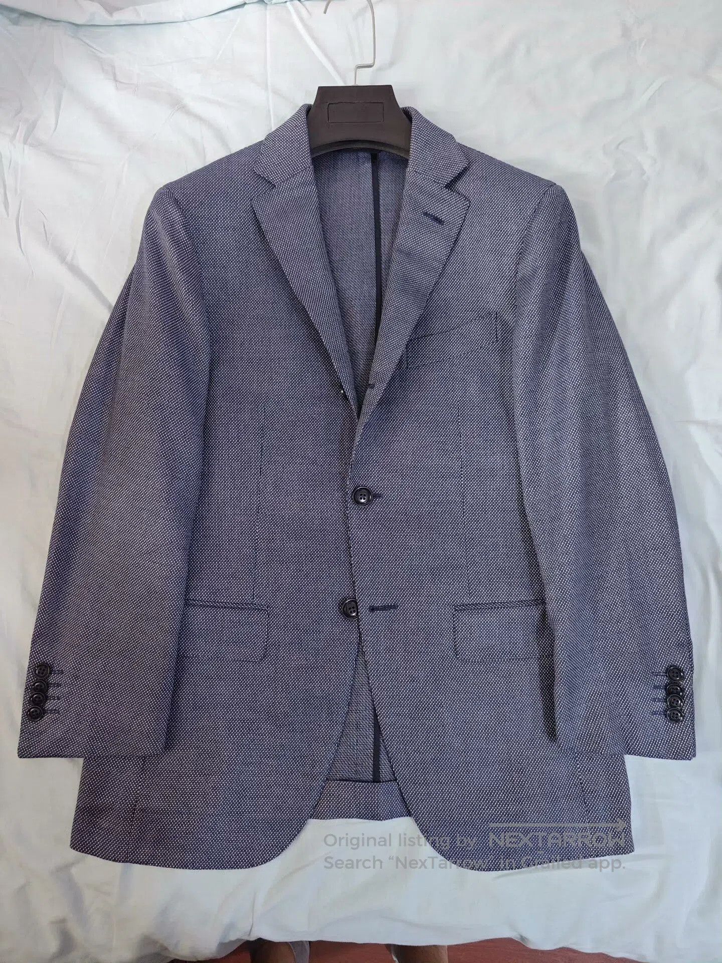 Ermenegildo Zegna Zegna Italian Cotton Cashmere Blend Suit. Size US S / EU 44-46 / 1 - 5 Thumbnail
