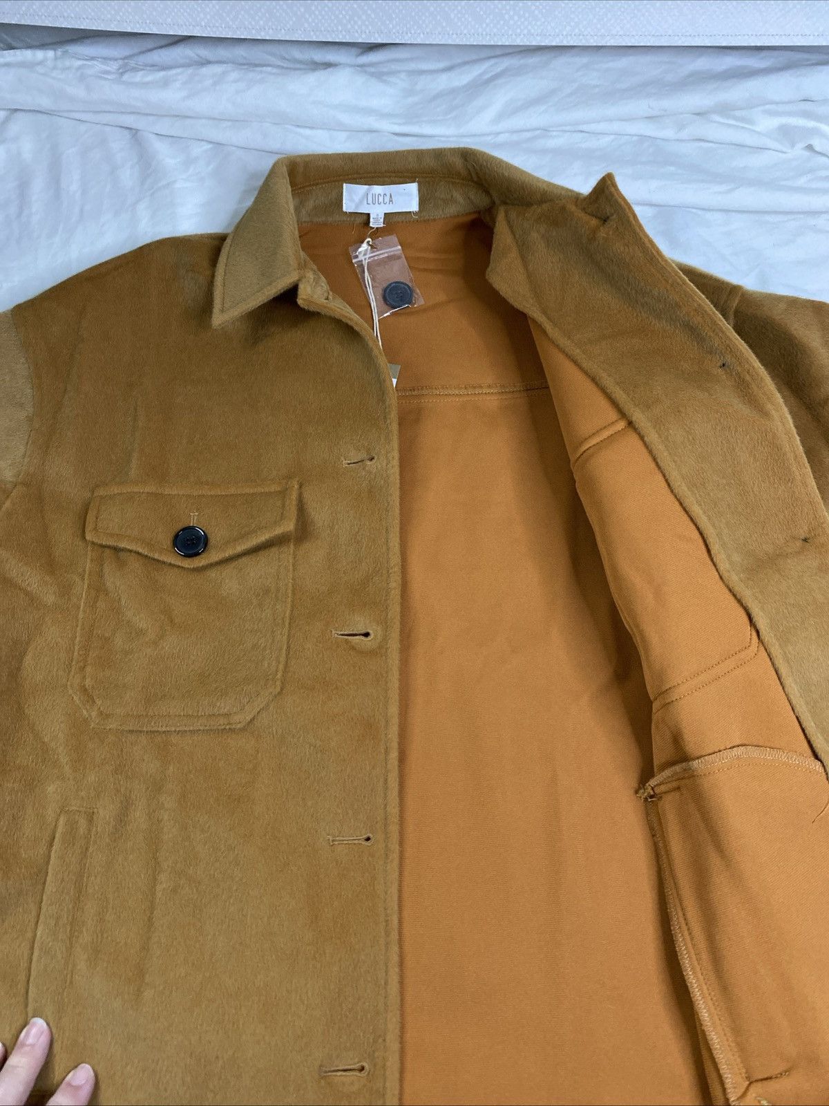 Other LUCCA Jacket Coat Women's Brown Sz S Button Down Pockets NWT Size S / US 4 / IT 40 - 4 Thumbnail