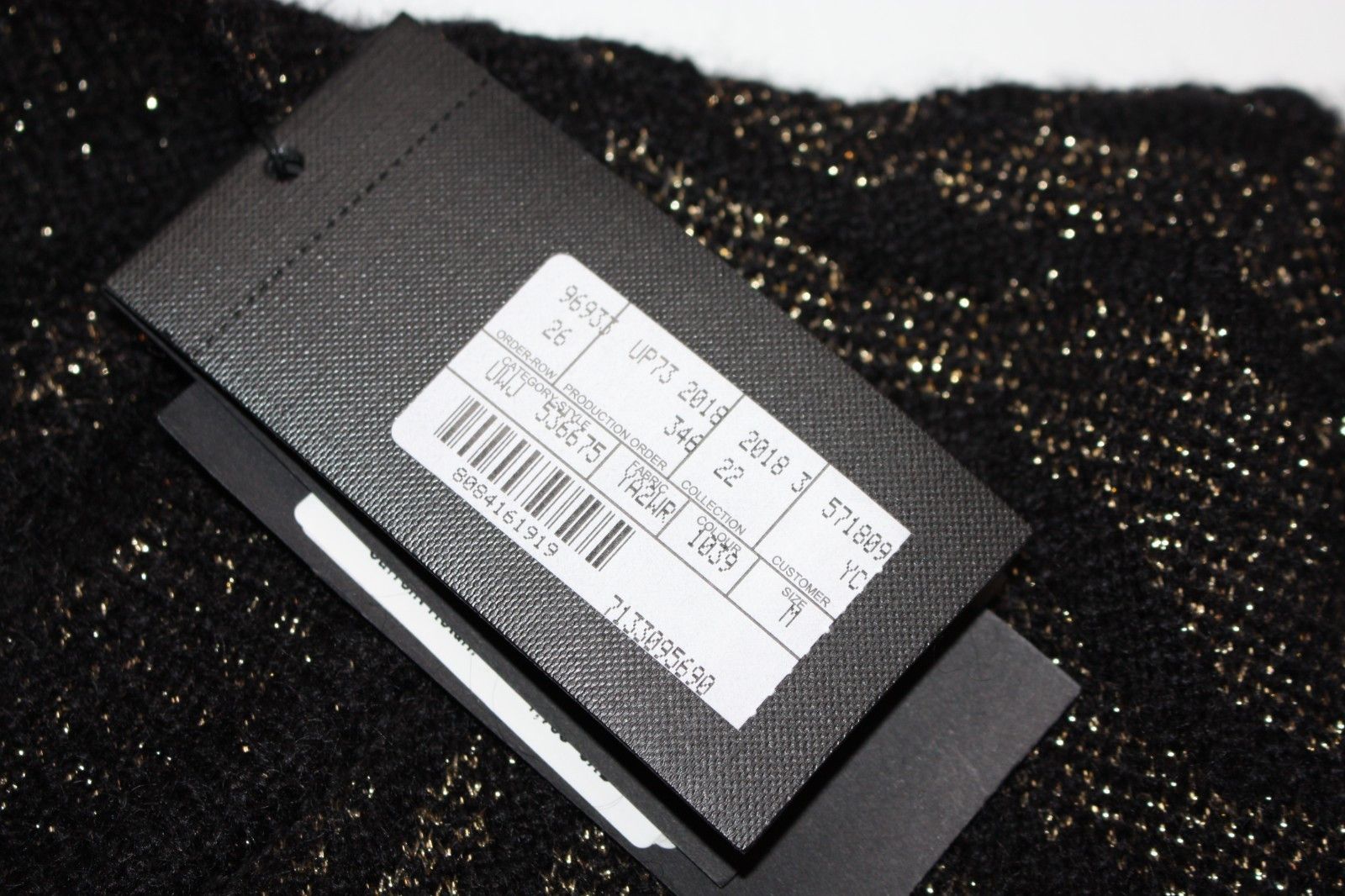 Saint Laurent Paris Zebra Print Lurex Mohair Black Sweater in size M NWT $1705 Size M / US 6-8 / IT 42-44 - 9 Thumbnail