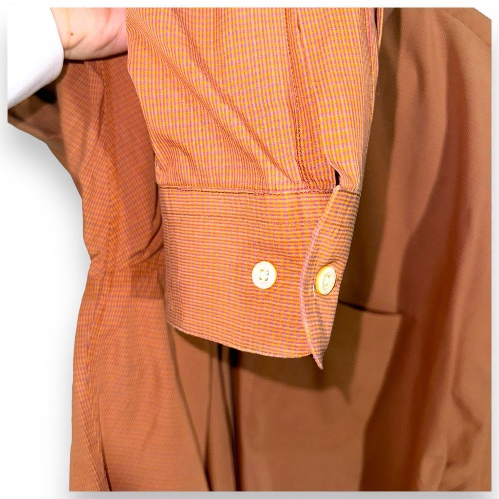 Gitman Bros. Gitman Brothers Orange Made in USA Button Down Shirt XXL Size US XXL / EU 58 / 5 - 6 Thumbnail