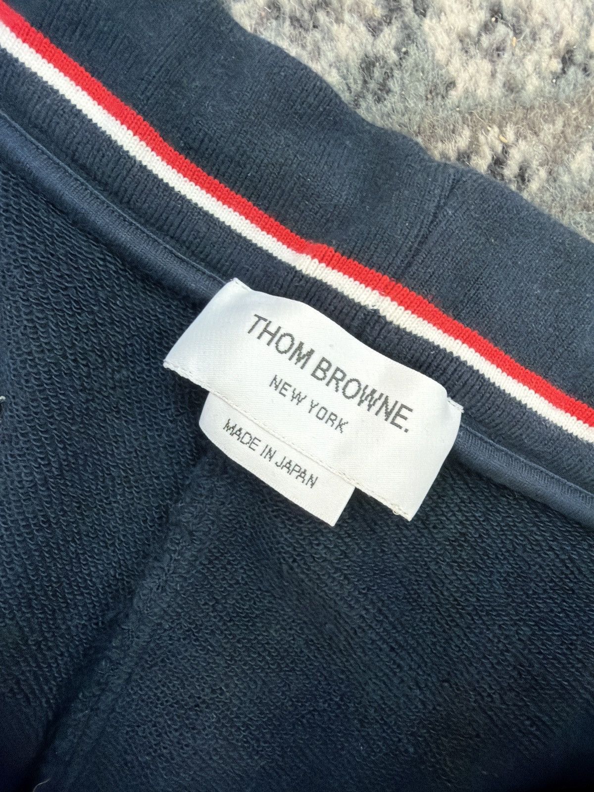 Thom Browne Thom Browne classic logo sweat shorts navy Size US 36 / EU 52 - 6 Thumbnail