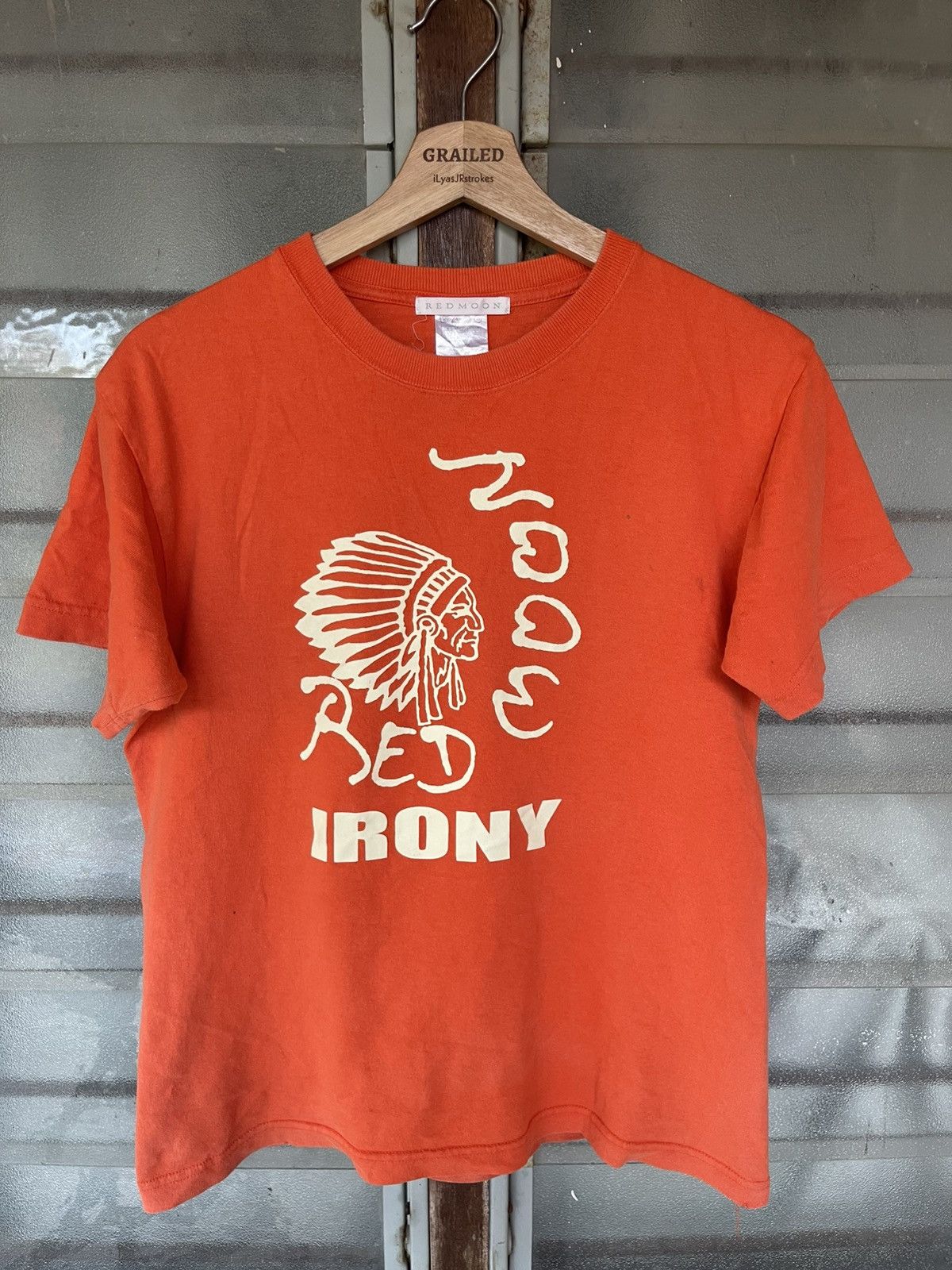 Redmoon Vintage Redmoon Irony Japan American Native Head Shirt Tee Size US S / EU 44-46 / 1 - 1 Thumbnail