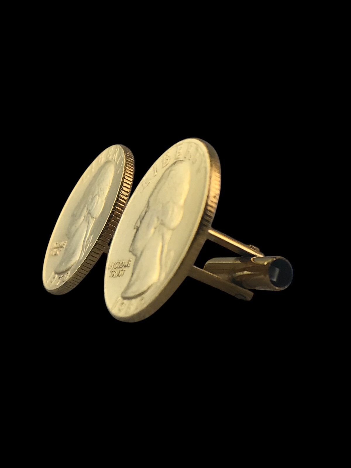 Vintage VINTAGE 1966 / 1970 WASHINGTON QUARTER CUFFLINKS Size ONE SIZE - 2 Thumbnail