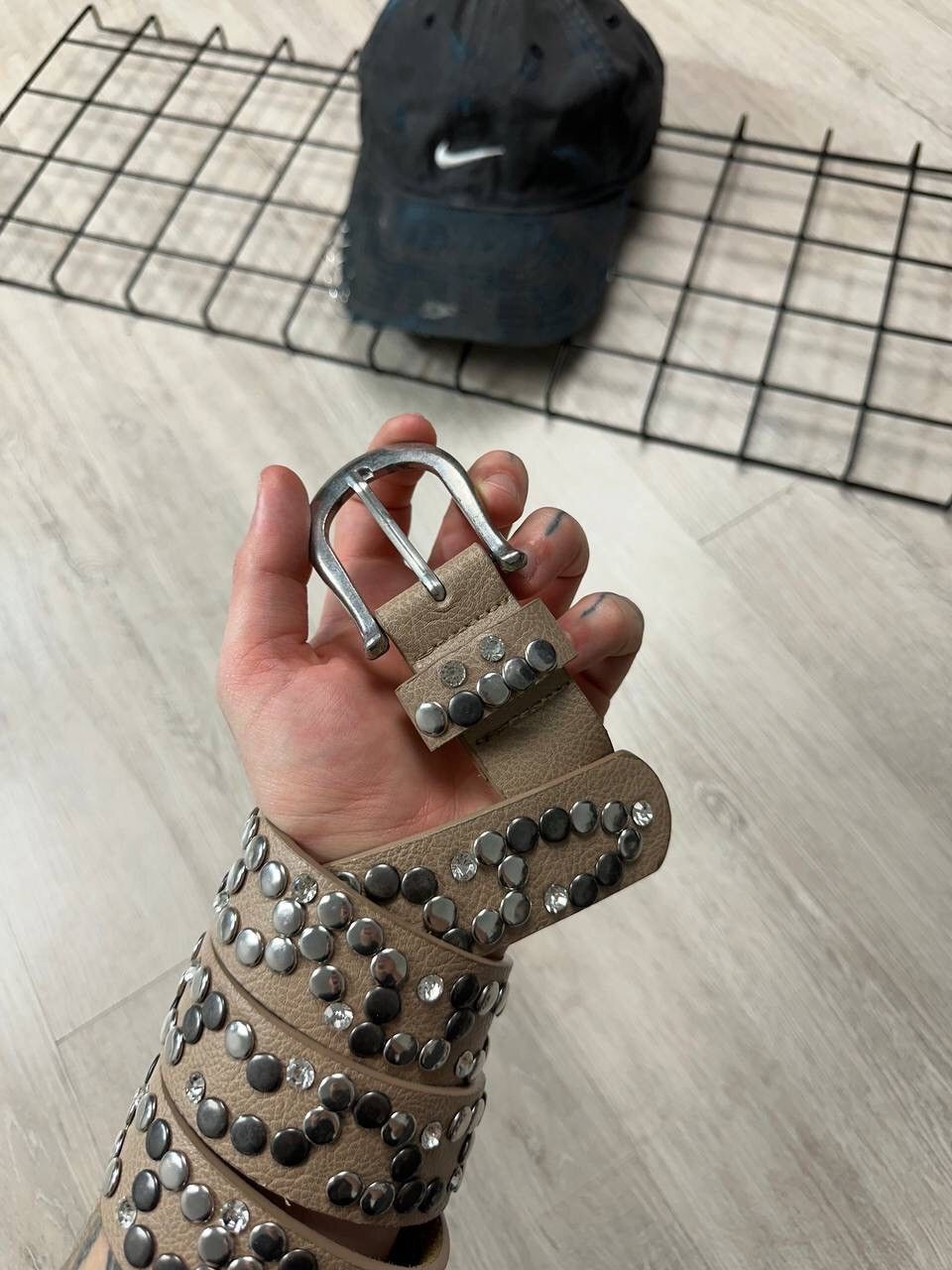Hysteric Glamour × Japanese Brand × Vintage Crazy Rhinestones Vintage Y2K Belt Size ONE SIZE - 3 Thumbnail