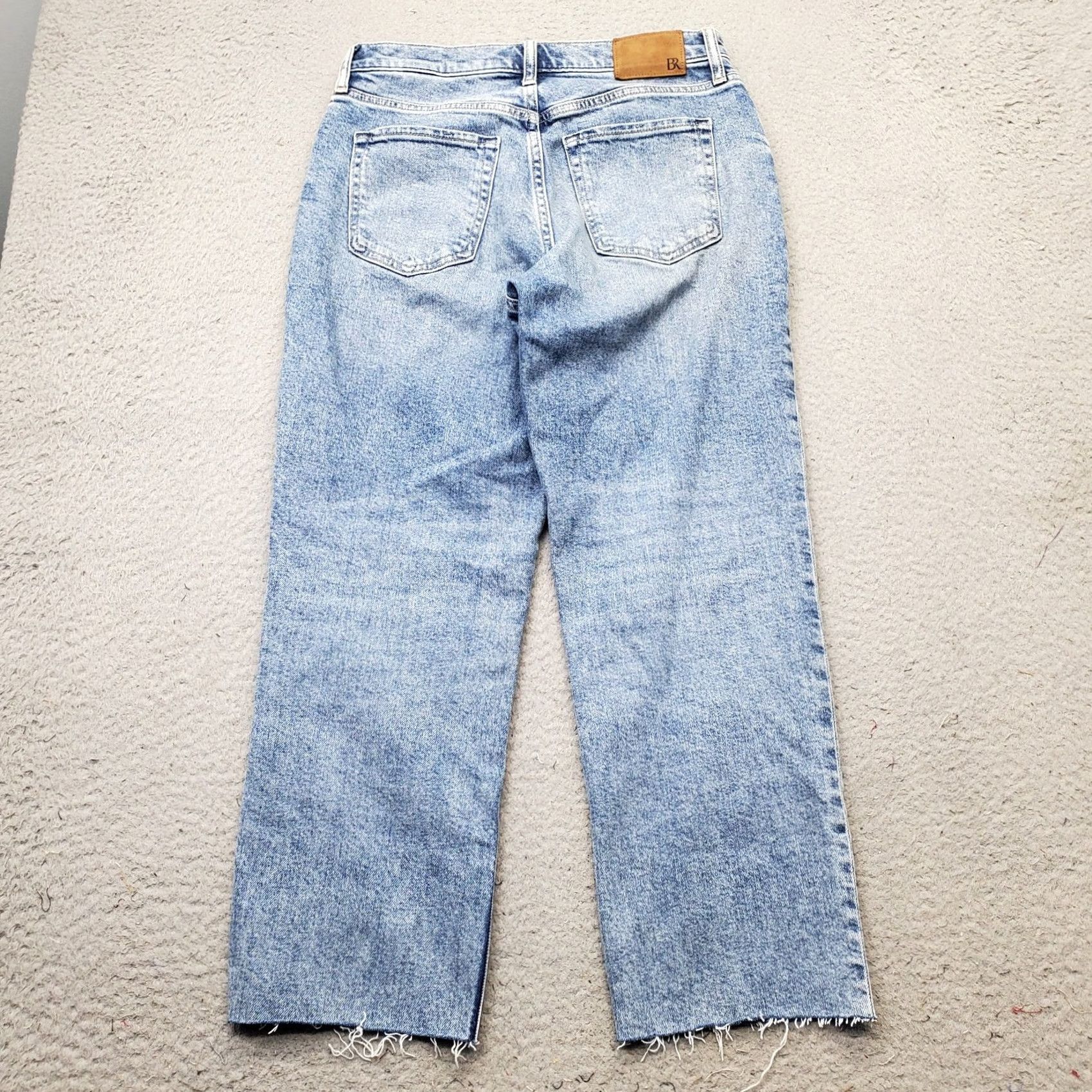 Banana Republic Banana Republic Jeans Womens Size 27 Blue Denim 5-Pocket Regular Straight Cotton Streetwear Button Fly Adjustable Inseam 23.5" Easy Care Vintage: No Size 27" / US 4 / IT 40 - 2 Thumbnail