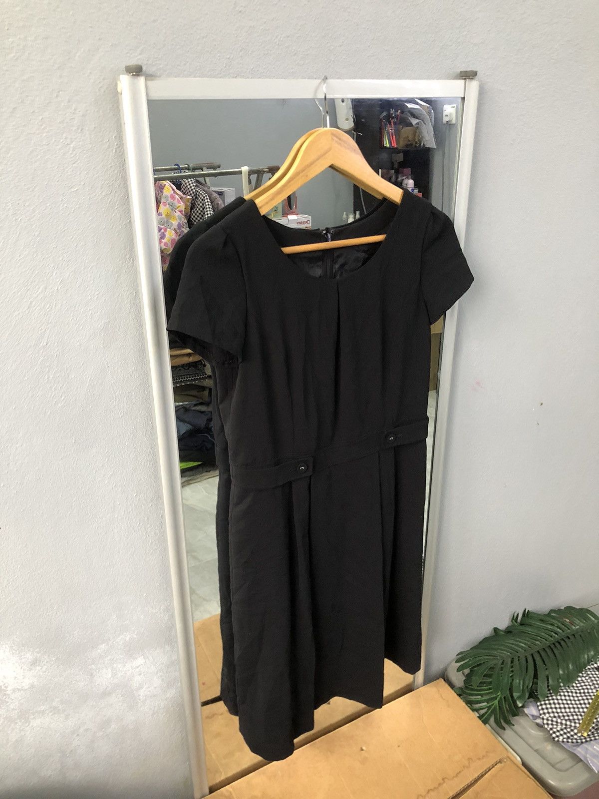 Michel Klein Michel Klein Paris Black Elegant Midi Dress Size XS / US 0-2 / IT 36-38 - 3 Thumbnail