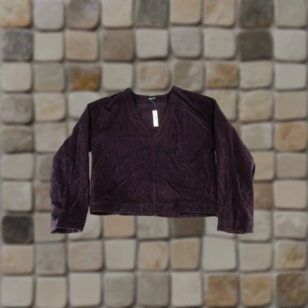Madewell VINTAGE Madewell Shirt Womens XS Burgundy Cotton New Size XS / US 0-2 / IT 36-38 - 1 Thumbnail