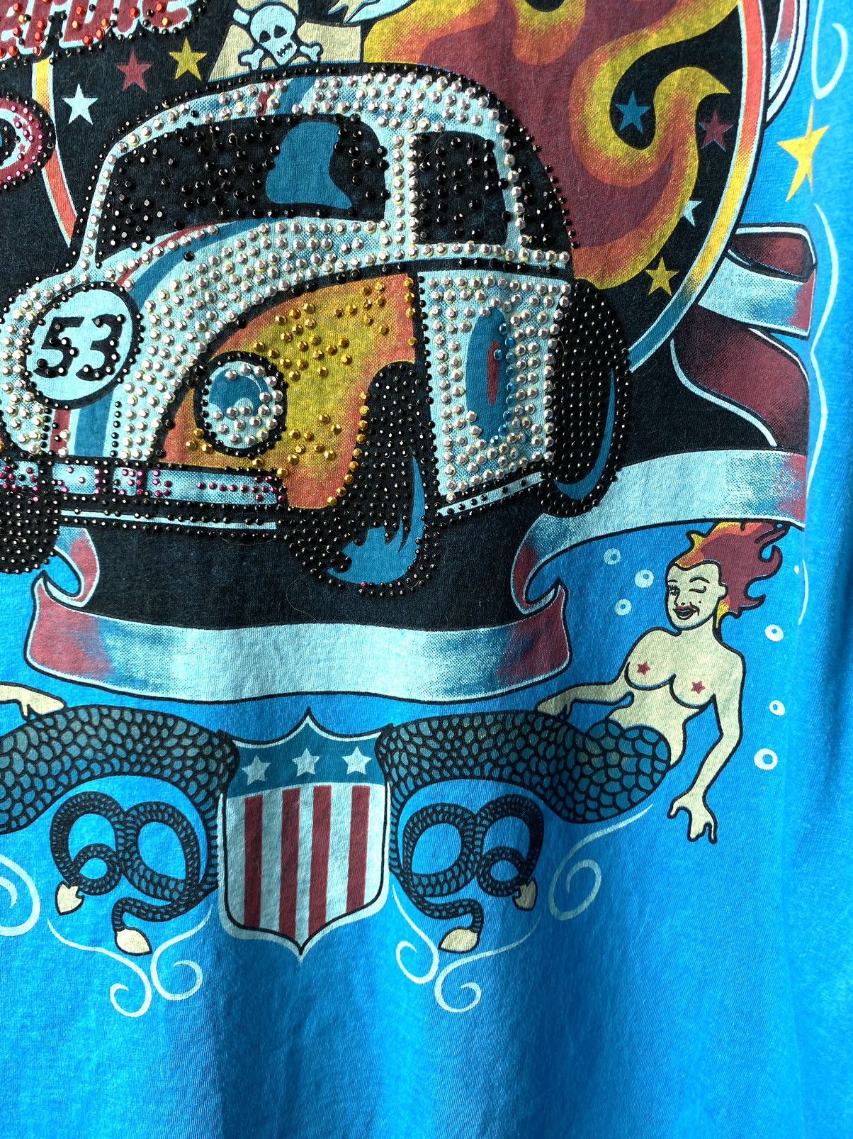 Ed Hardy Y2K Vintage Ed Hardy Style Sexy Girls Racing T Shirt Size US M / EU 48-50 / 2 - 4 Thumbnail