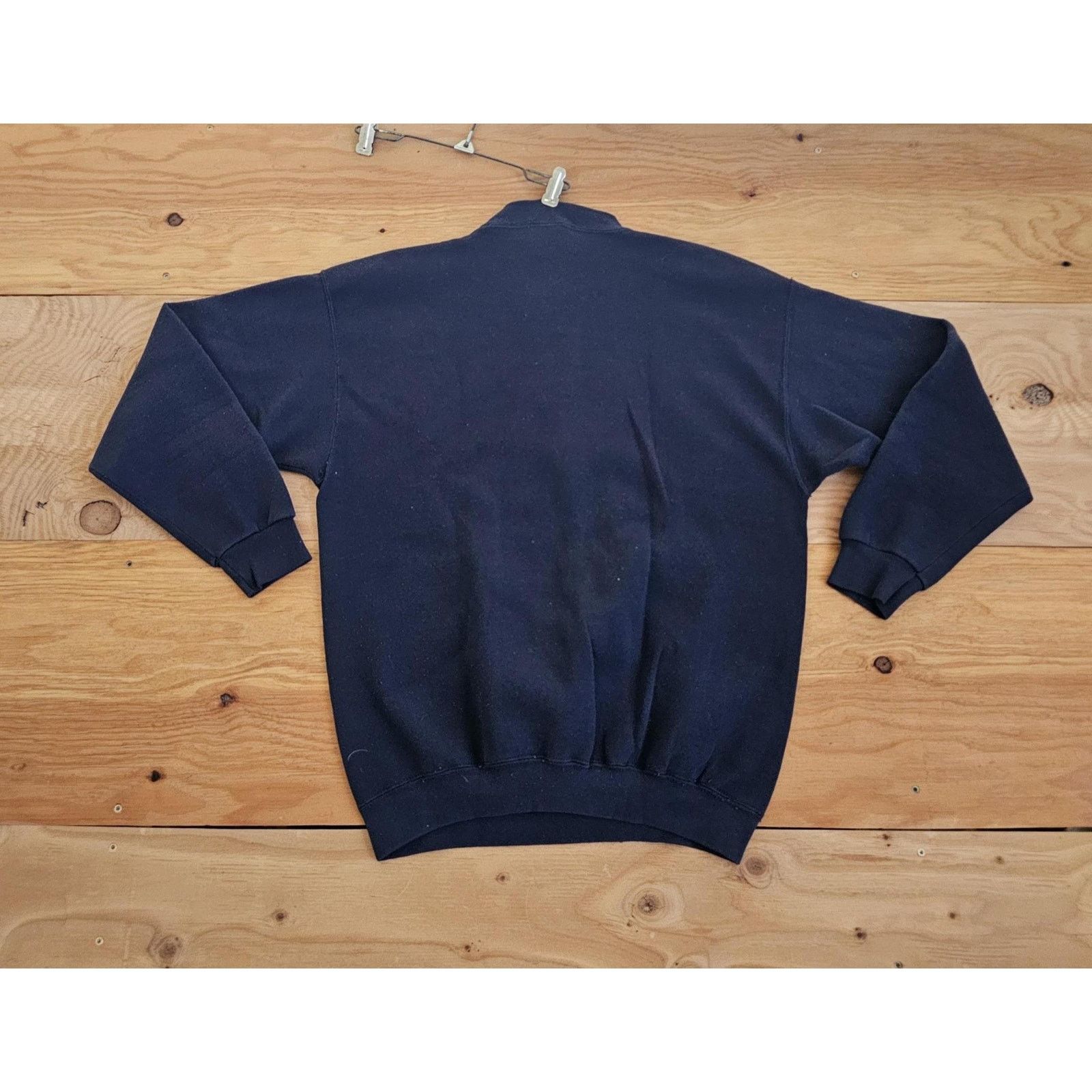 Other Heartland Basics Plain Blank Navy Blue Sweatshirt Sz L 90s Size US L / EU 52-54 / 3 - 2 Thumbnail