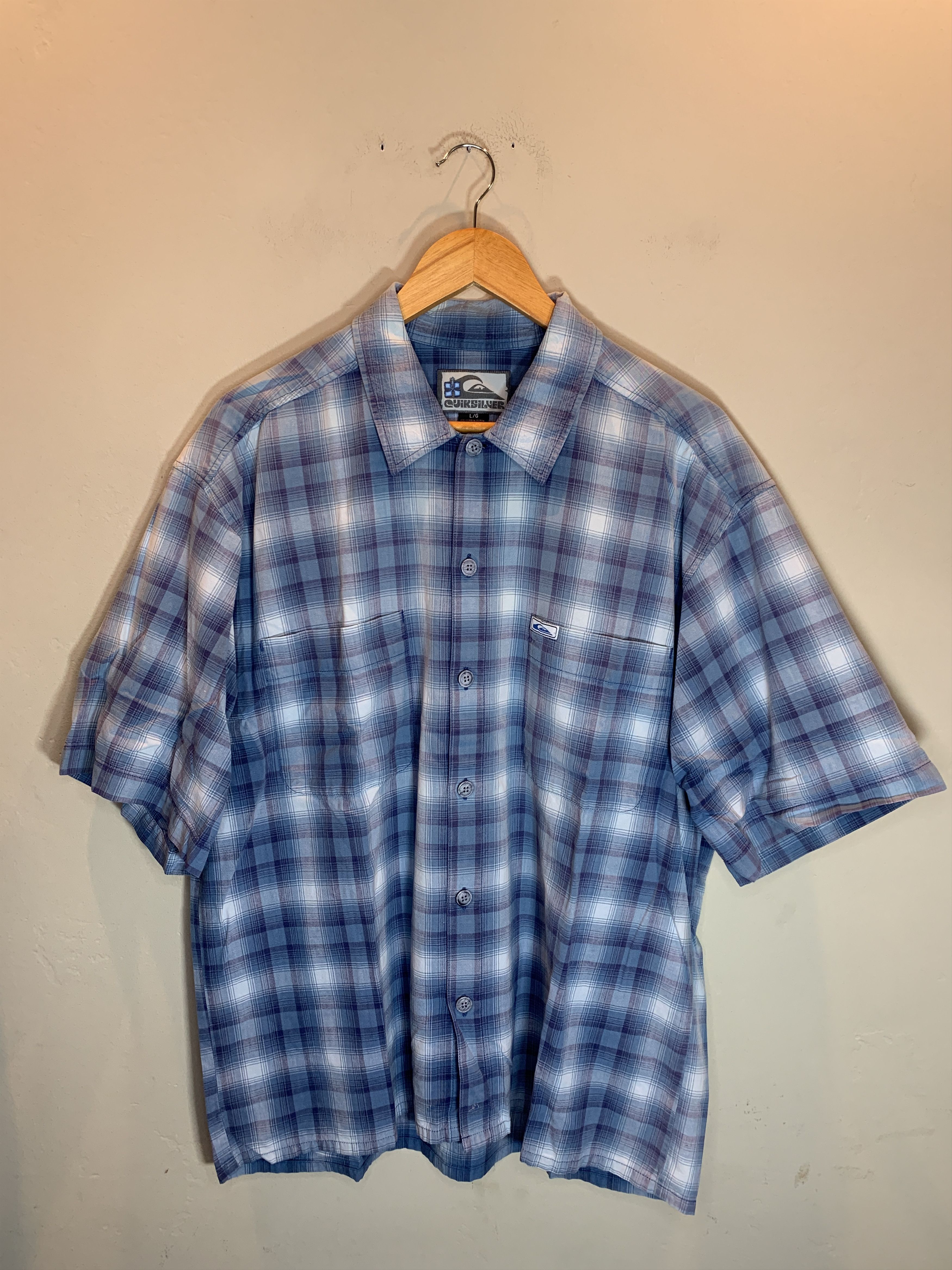 Quiksilver *RARE* Vintage Quiksilver Plaid Surf Button Up Shirt Size US L / EU 52-54 / 3 - 1 Thumbnail