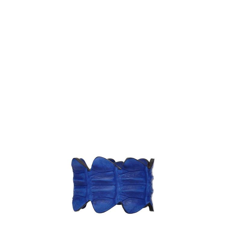 Fendi ob1o1e1124 Size: M / Leather Crocodile Bracelet in Blue Size ONE SIZE - 3 Thumbnail