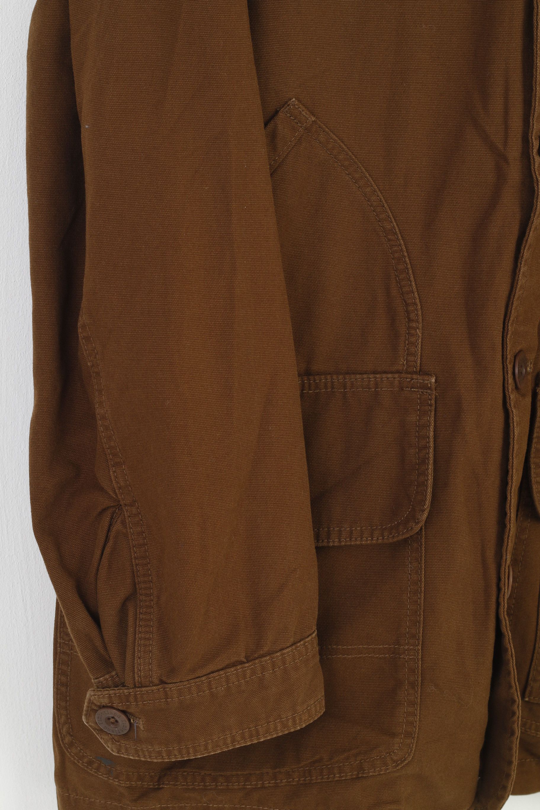 Timberland Timberland Men S Jacket Brown Cotton Zip Up Classic 11046 Size US S / EU 44-46 / 1 - 4 Thumbnail