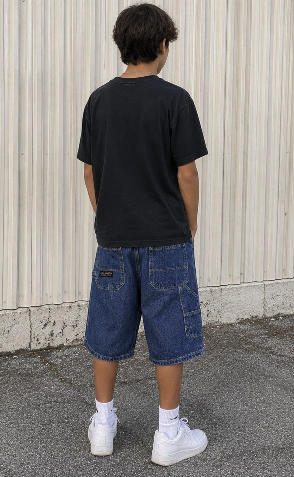 Wrangler Vintage Wrangler Jeans Co Boys 16 Regular Denim Shorts Y2K Size US 26 / EU 42 - 2 Thumbnail