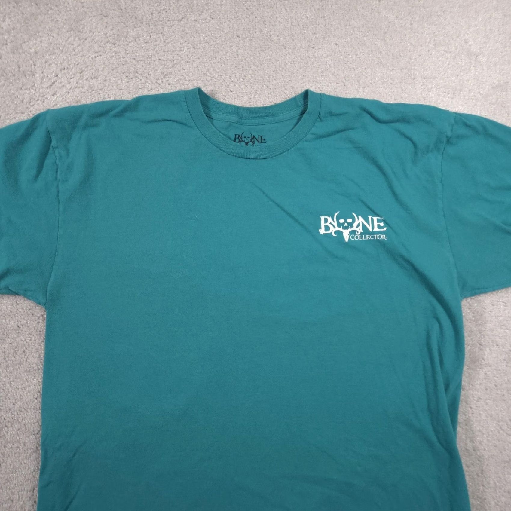 Bones VINTAGE Bone Collector Shirt Mens XL Teal Green Skull Antler Graphic Outdoor Hunting Size US XL / EU 56 / 4 - 3 Thumbnail