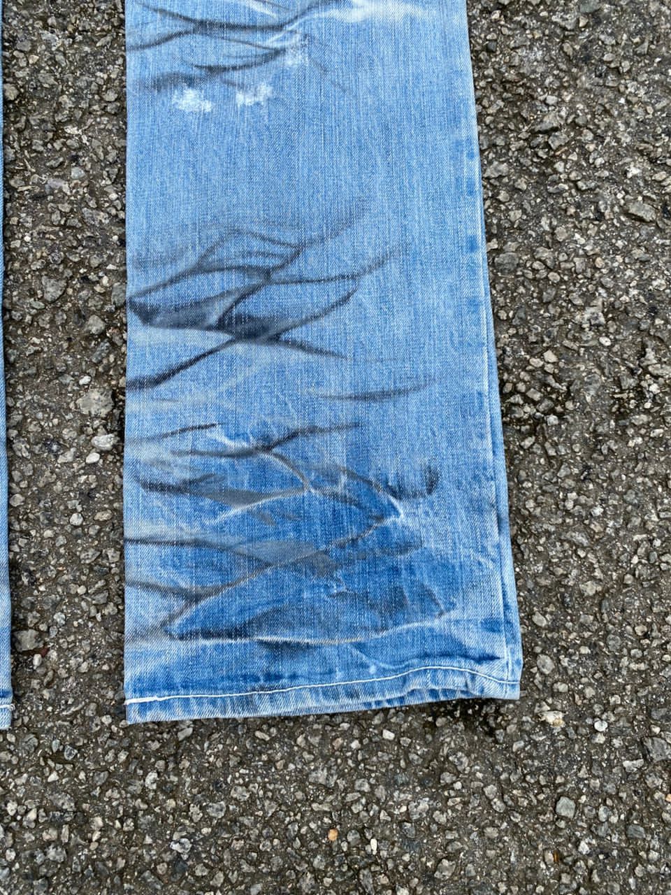 Japanese Brand VINTAGE URBAN BLEACH COLOUR DISTRESSED DENIM Size US 33 - 12 Thumbnail