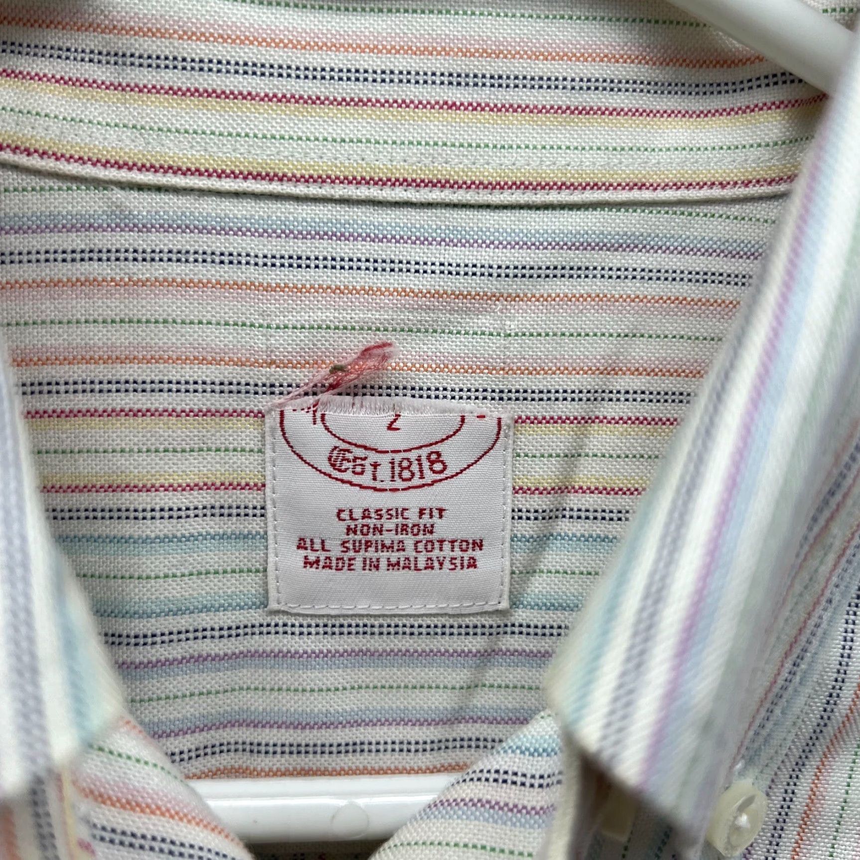 Brooks Brothers VINTAGE Brooks Brothers Shirt Dress Womens 2 Pink Striped Button Down Collared Knee Length 100% Cotton Casual Party/Cocktail Travel Mens? Womens Size XS / US 0-2 / IT 36-38 - 5 Thumbnail