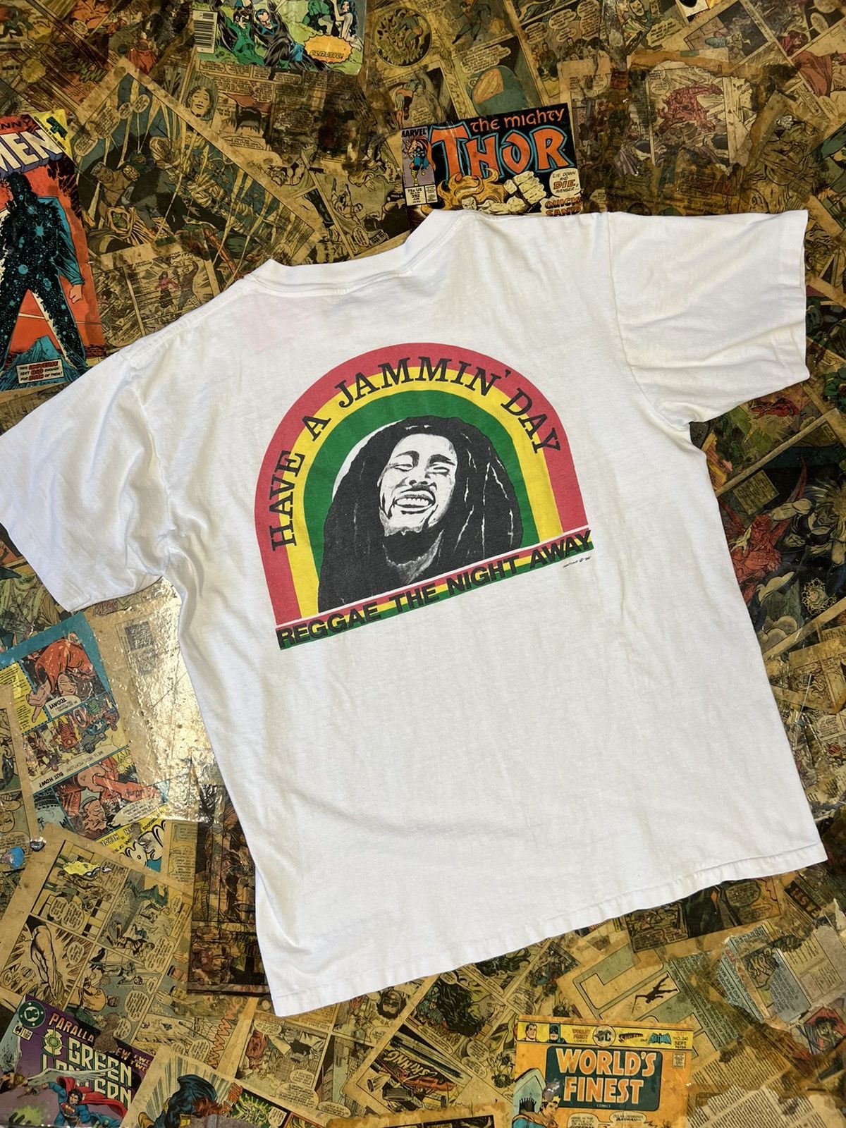 Bob Marley × Vintage 1998 Bob Marley have a jammin’ day tee Size US XL / EU 56 / 4 - 3 Thumbnail