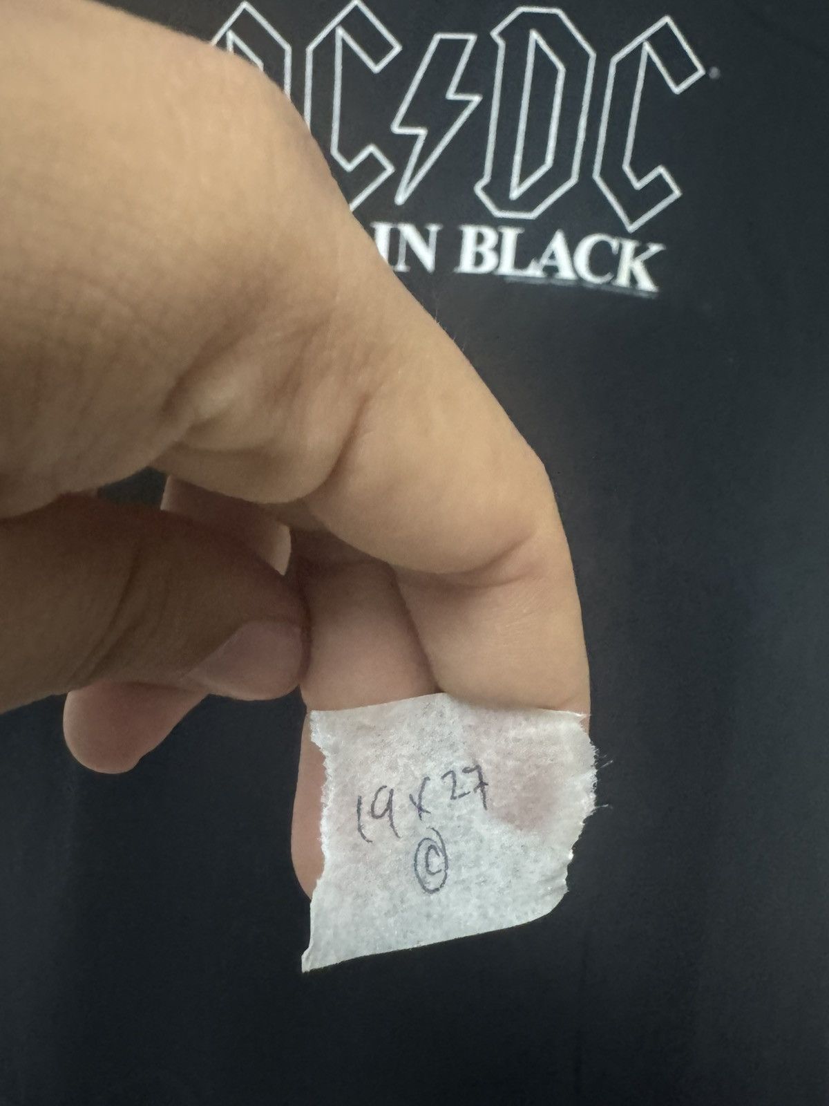 Band Tees ACDC Vintage Rock Band Back In Black Promo Album Tee Size US M / EU 48-50 / 2 - 9 Thumbnail