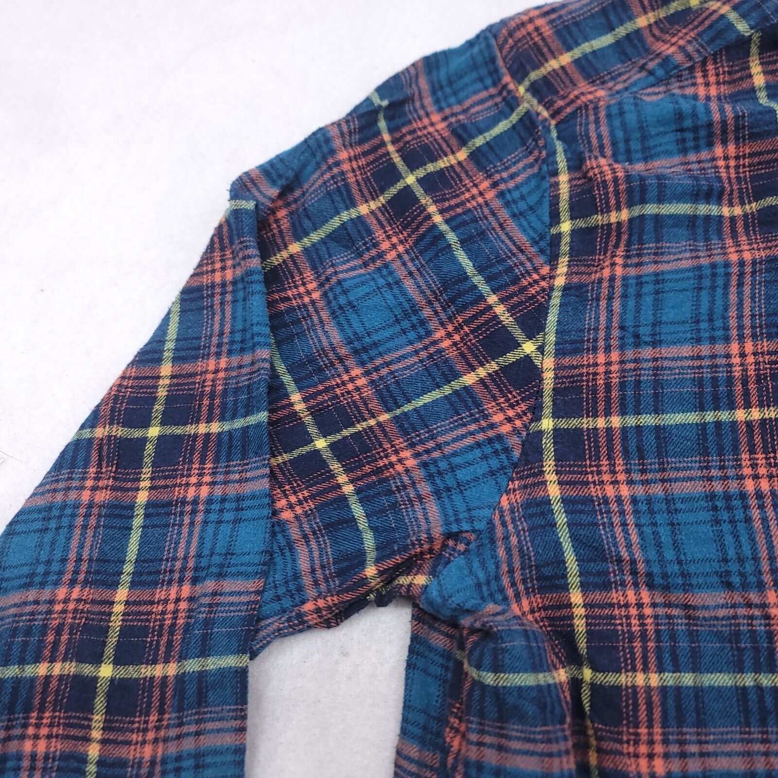 John Bartlett John Bartlett Tartan Flannel Shirt Mens Size XLT Blue Orange Size US XL / EU 56 / 4 - 4 Thumbnail