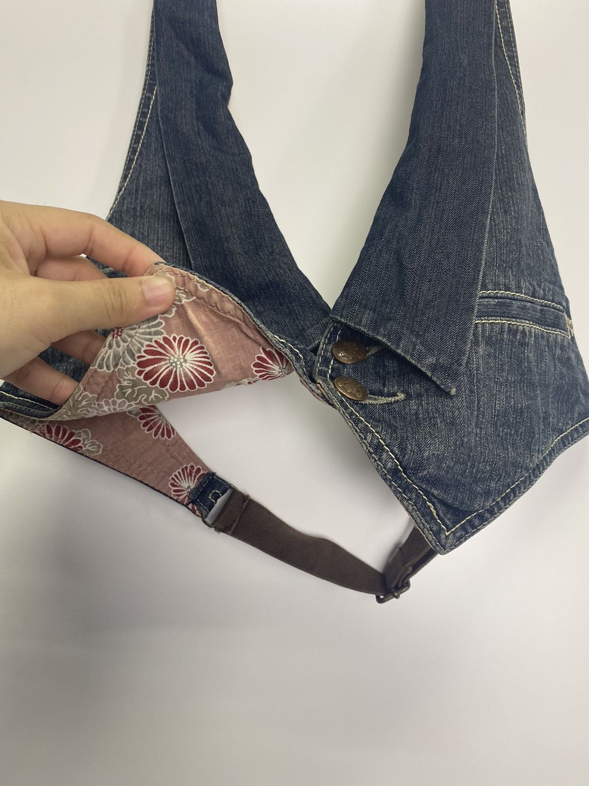 Evisu × Vintage Vintage Evisu Denim Vest Size US M / EU 48-50 / 2 - 8 Thumbnail