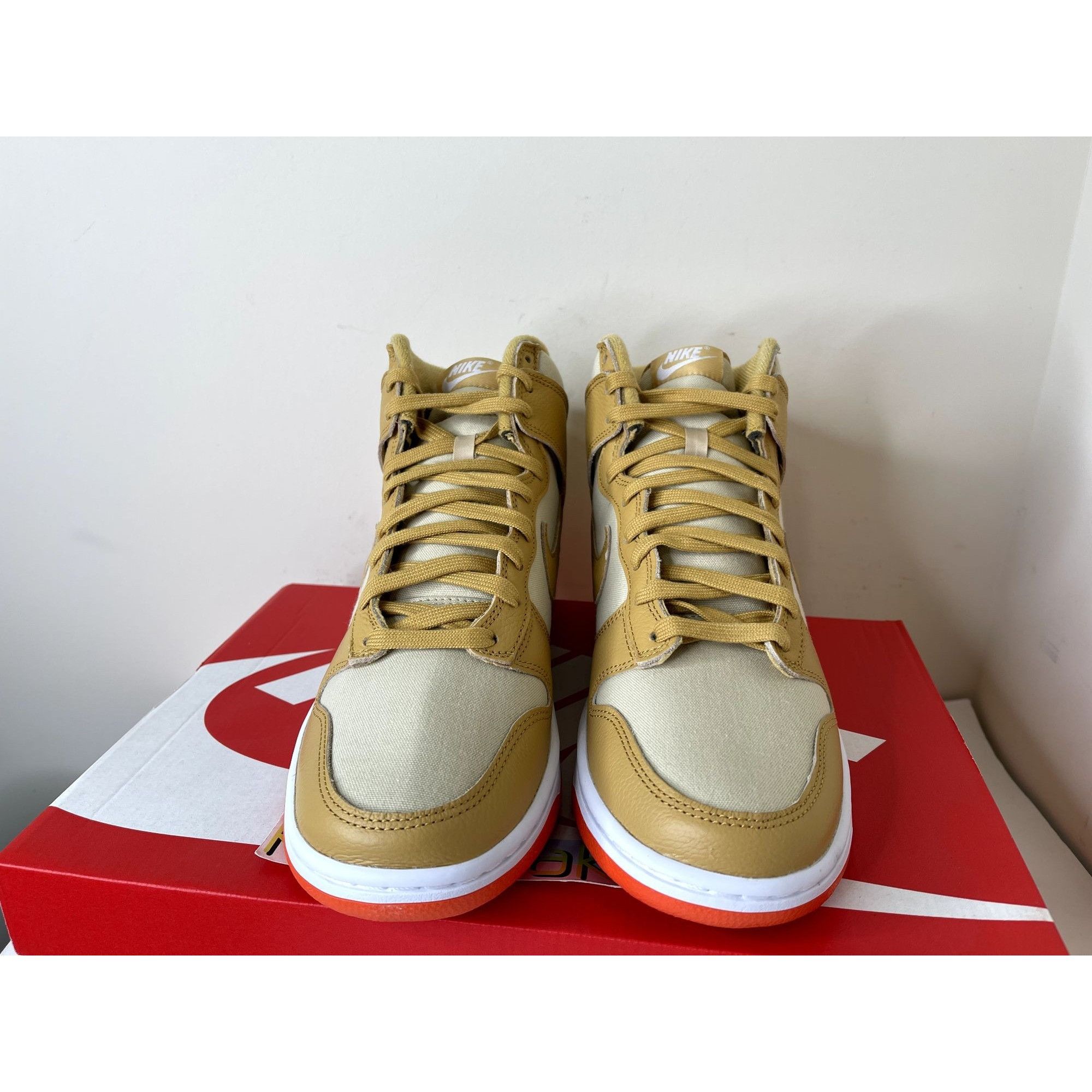 Nike Nike Dunk High Premium Wheat Gold Orange Mens 10.5us Size US 10.5 / EU 43-44 - 2 Thumbnail
