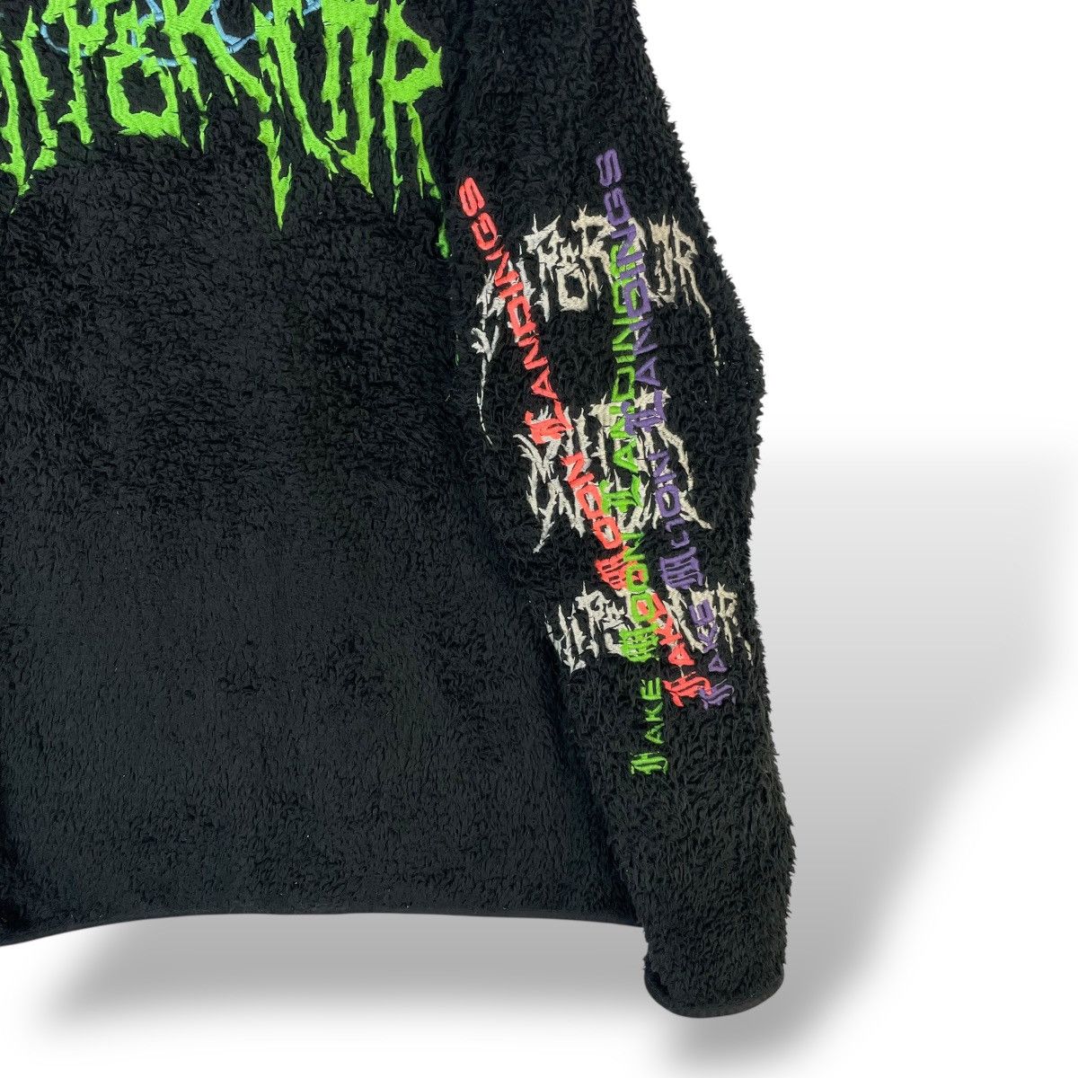 Diesel DIESEL EMBROIDERED WORDING FULL ZIP FLEECE JACKET Size US XL / EU 56 / 4 - 9 Thumbnail
