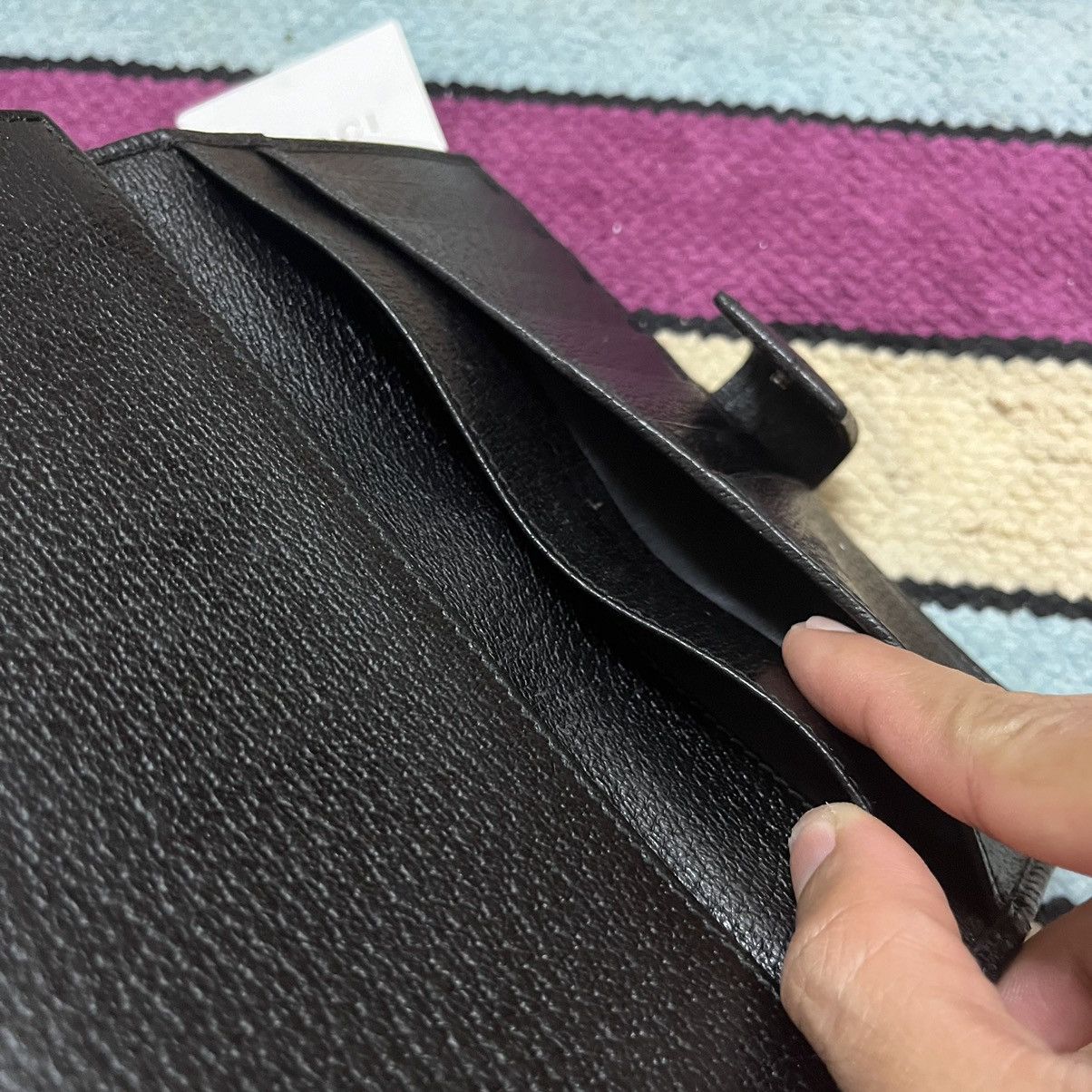 Gucci × Vintage Authentic Vintage Gucci Flap GG Monogram Long Wallet Size ONE SIZE - 9 Thumbnail