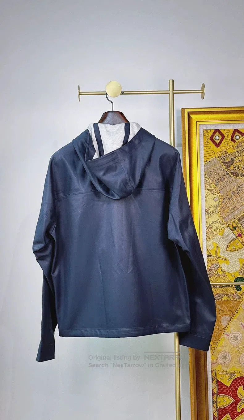 Loro Piana Loro Piana Silk Jacket Coat Navy Blue. Size US M / EU 48-50 / 2 - 2 Thumbnail