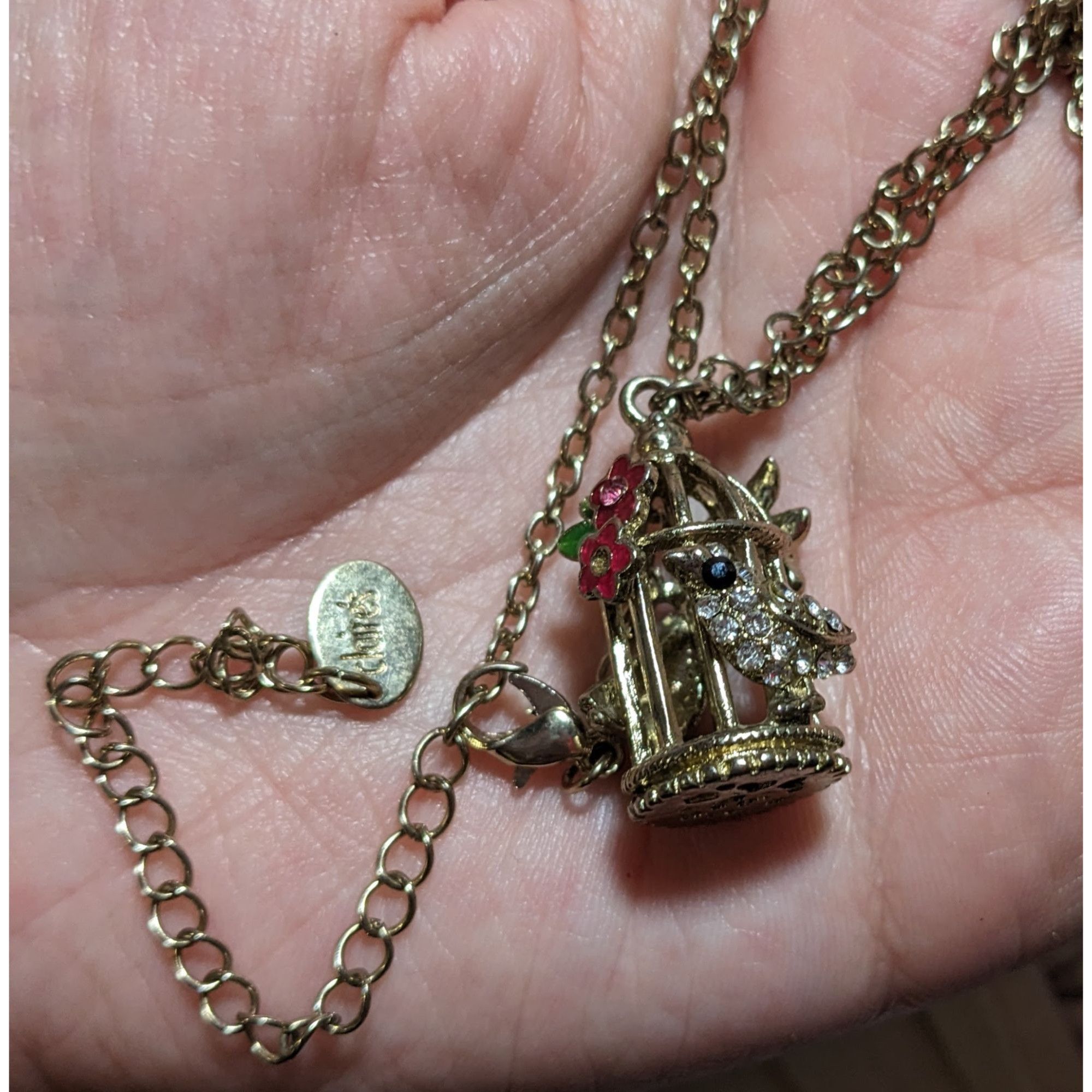 Other Cottagecore Gold Floral Birdcage Necklace Size ONE SIZE - 14 Thumbnail