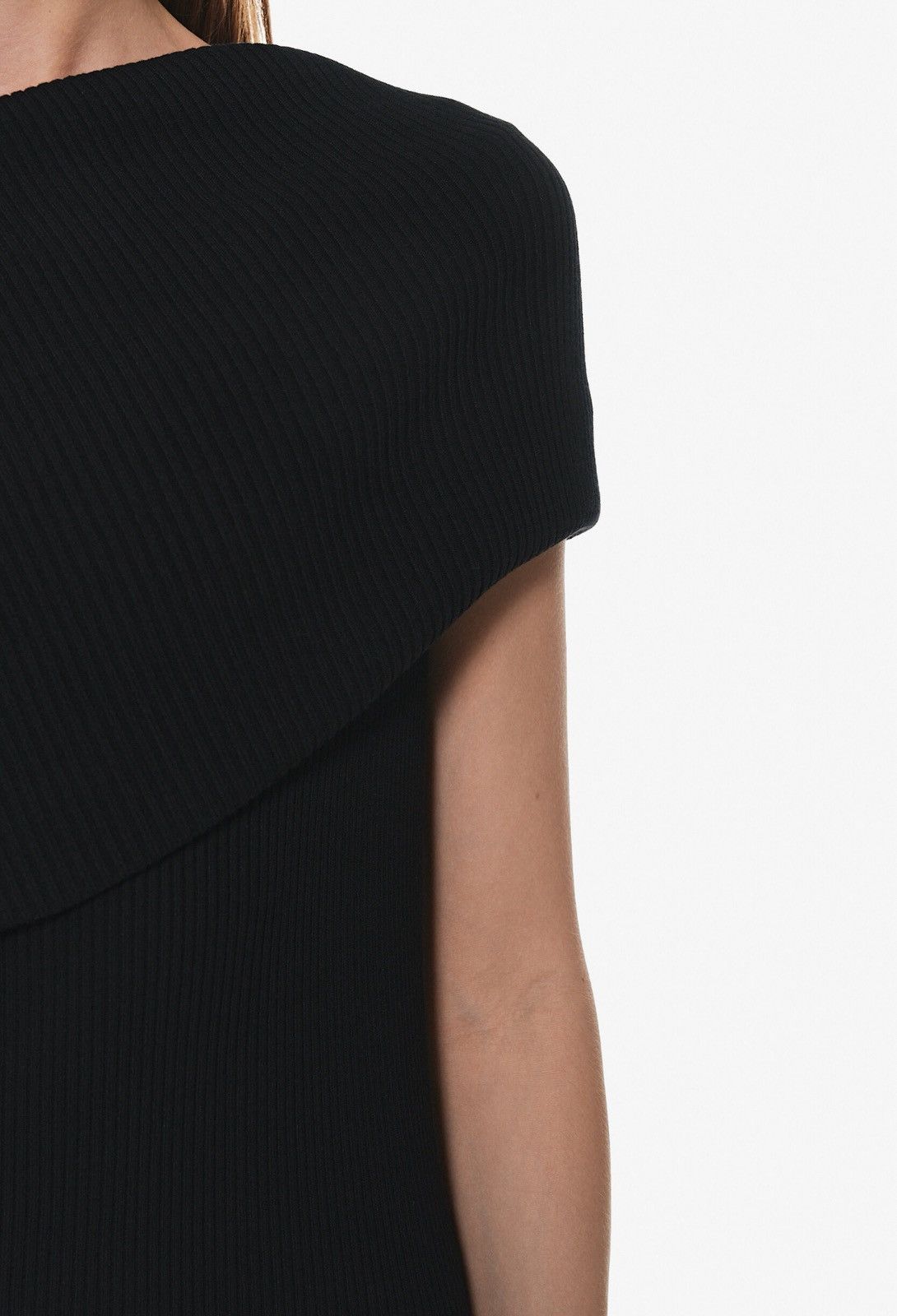 Rick Owens Rick Owens Athena Ribbed Black Dress Size S / US 4 / IT 40 - 4 Thumbnail