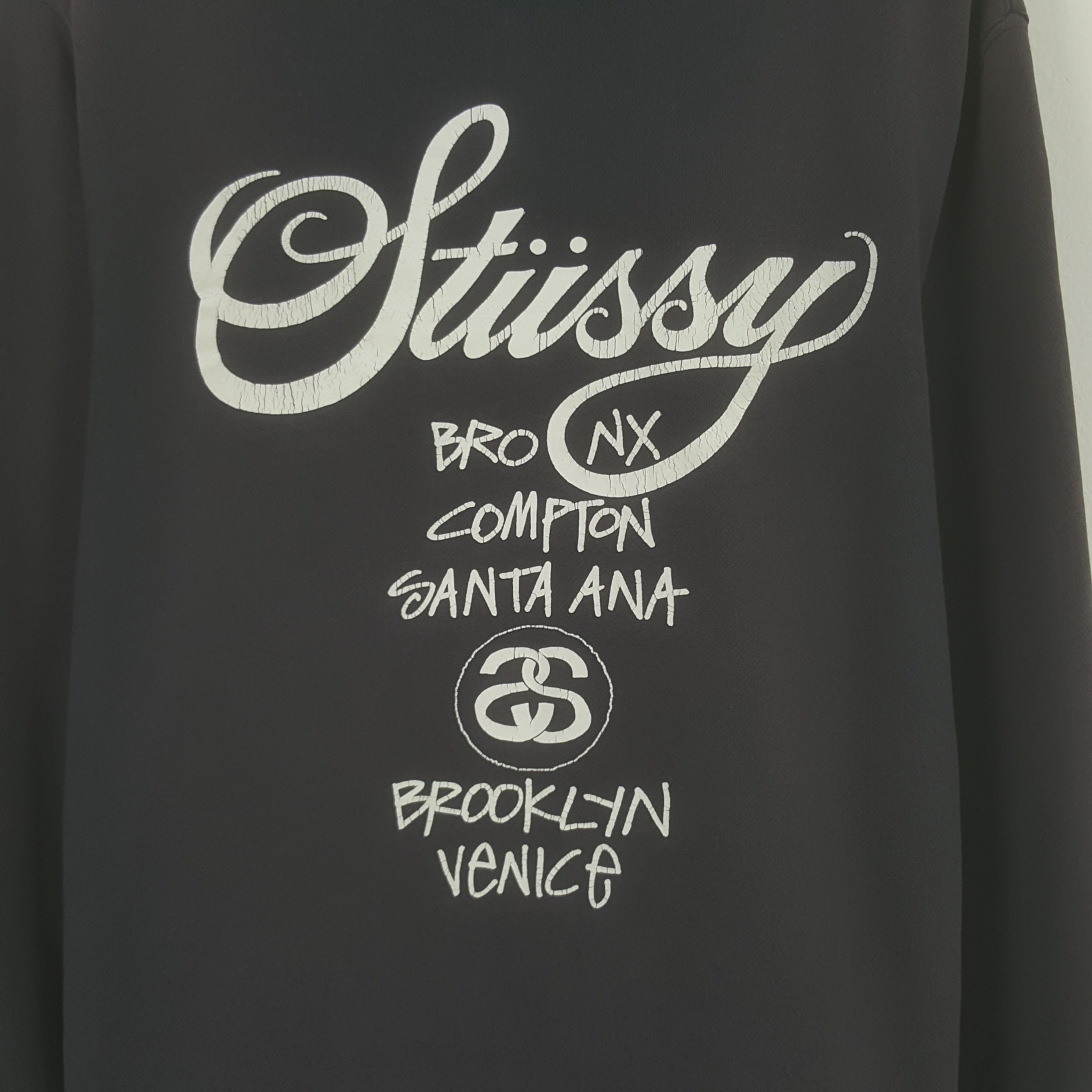Stussy × Vintage Vintage Stussy Big Design Sweatshirt Hoodies Size US M / EU 48-50 / 2 - 2 Thumbnail