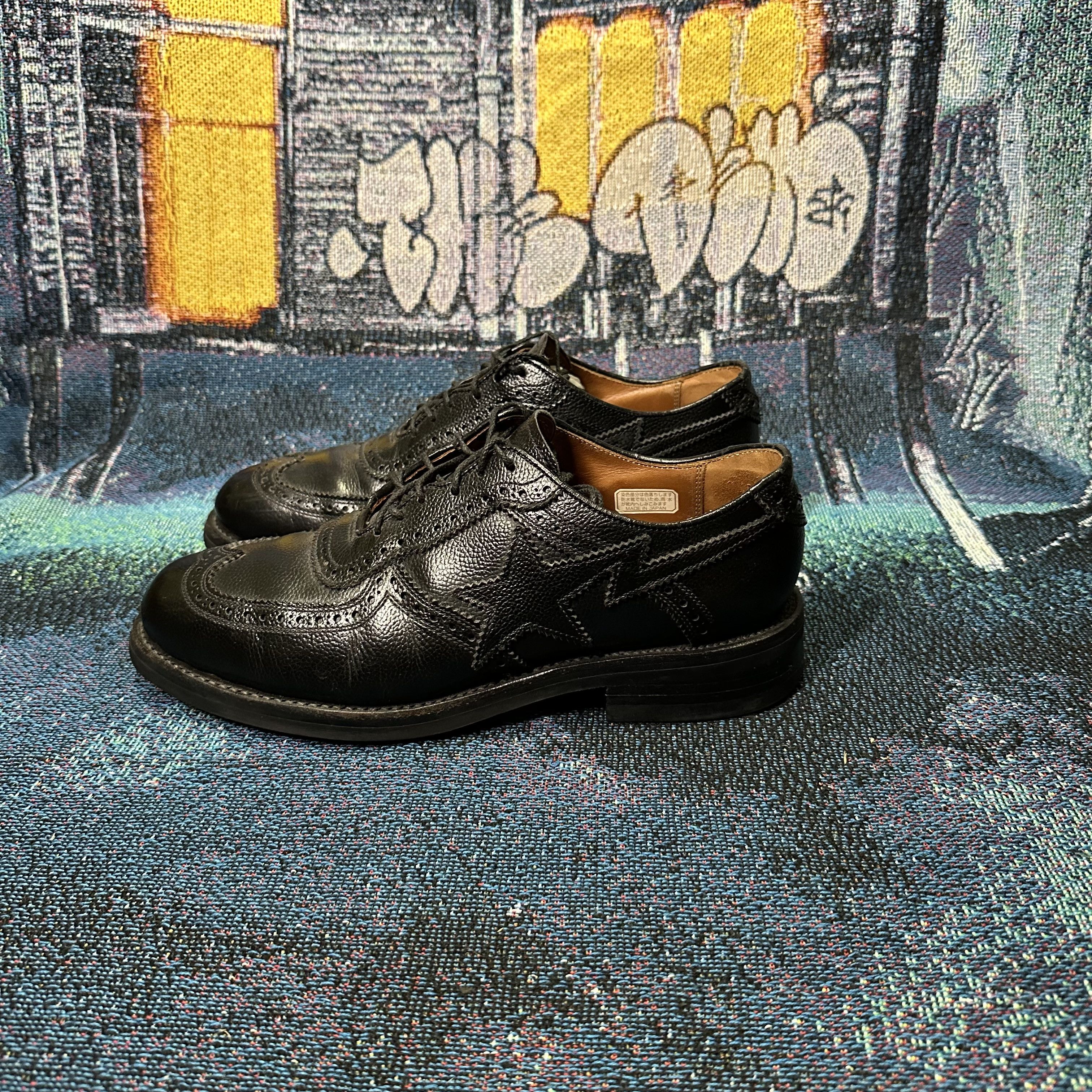 Bape Bape Mr. A Bathing Ape x Regal Wingtip Leather Dress Shoes Size US 8.5 / EU 41-42 - 4 Thumbnail