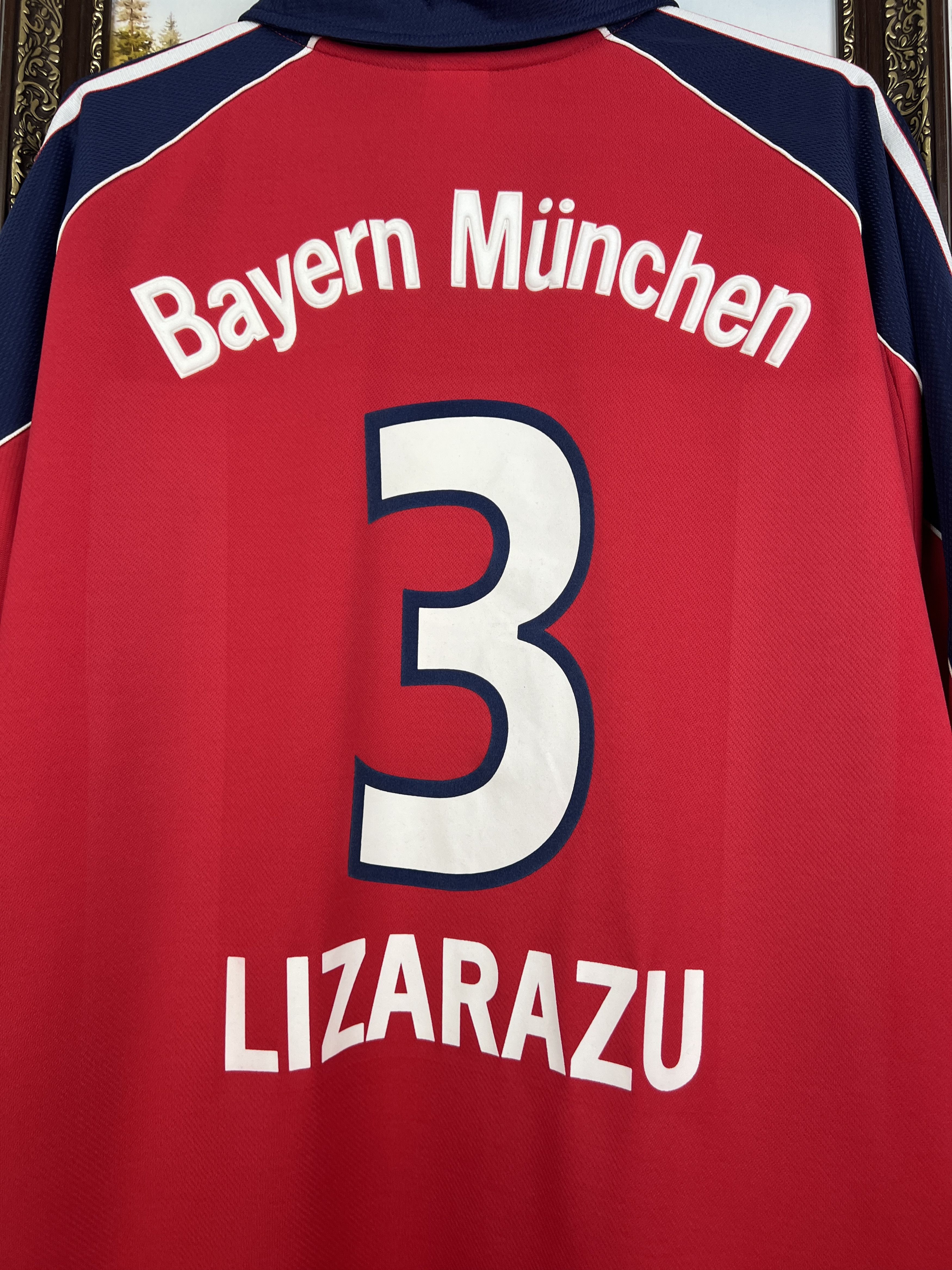 Adidas Bayern Munich Home football shirt Soccer Lizarazu Jersey Size US XL / EU 56 / 4 - 11 Thumbnail