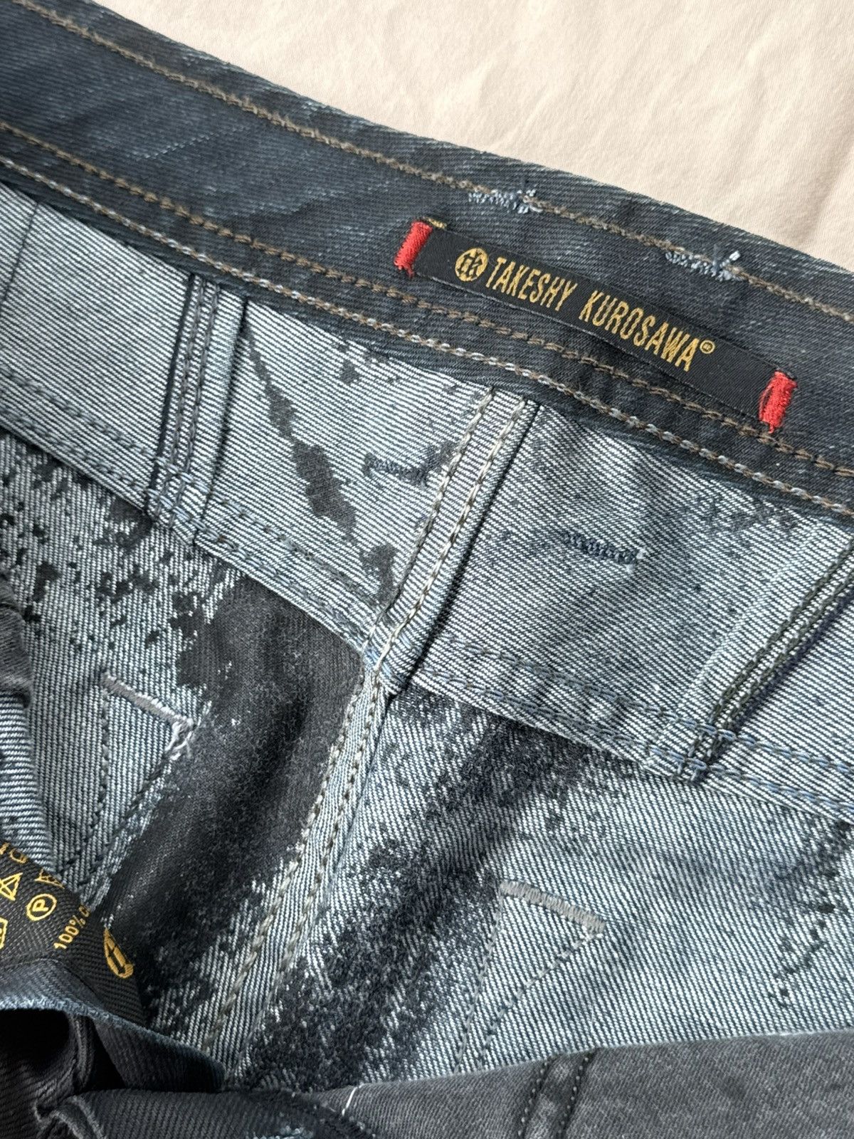Takeshy Kurosawa Takeshy Kurosawa Black Straight Leg Denim Size US 34 / EU 50 - 3 Thumbnail