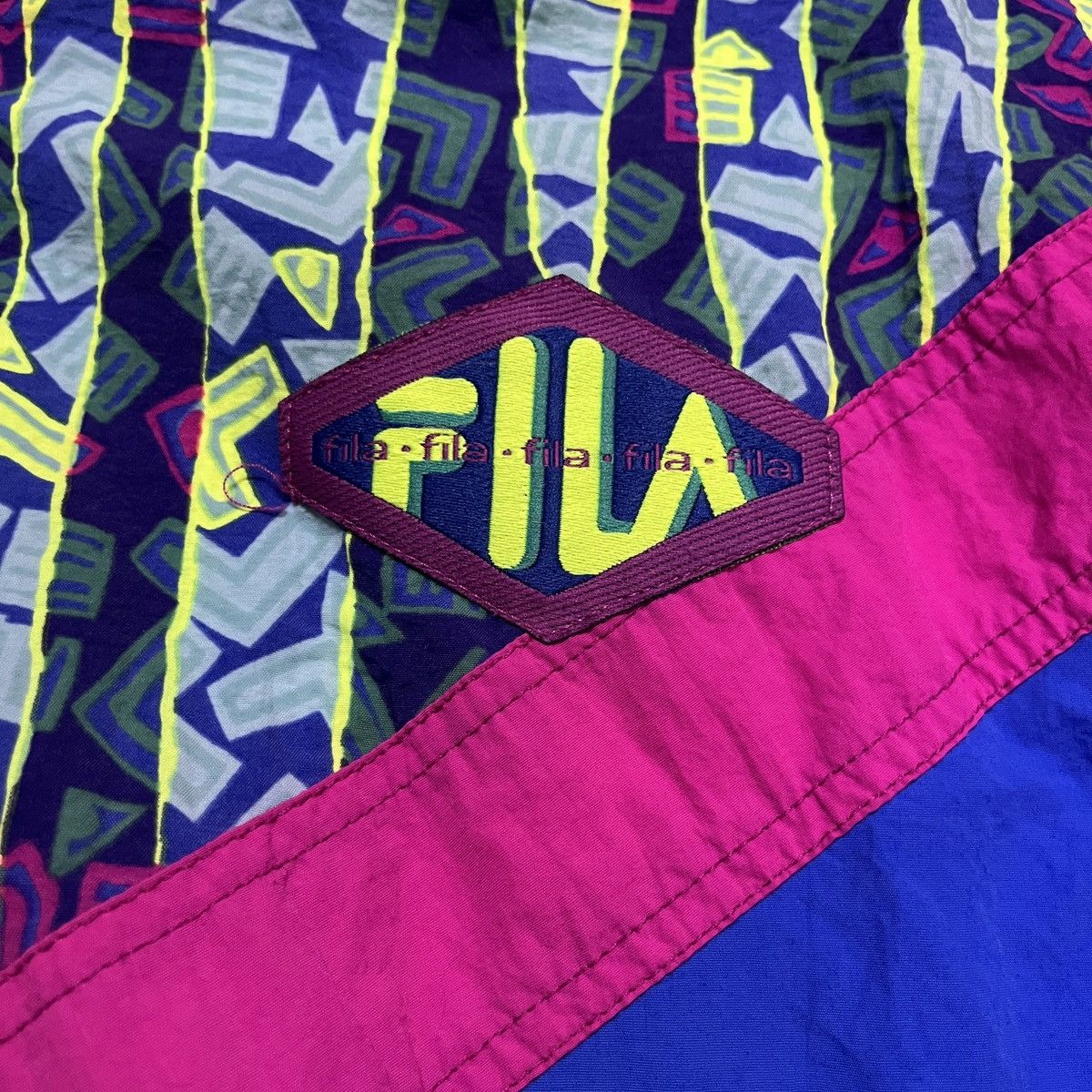 Fila × Vintage Vintage Fila Retro Windbreaker Jacket Size US XL / EU 56 / 4 - 2 Thumbnail