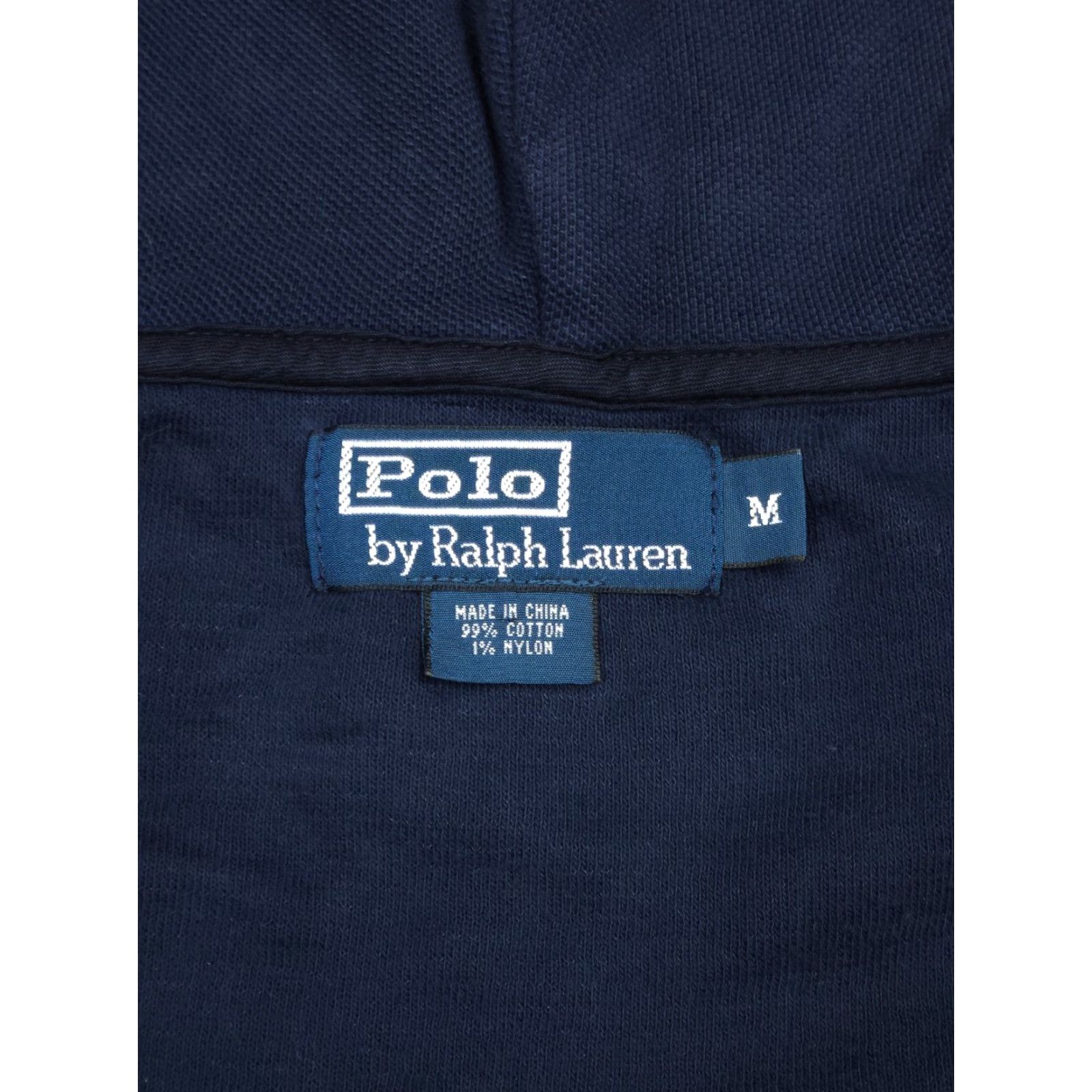 Polo Ralph Lauren VINTAGE Polo Ralph Lauren Full Zip Hoodie Mens Medium Blue Faded Size US M / EU 48-50 / 2 - 6 Thumbnail