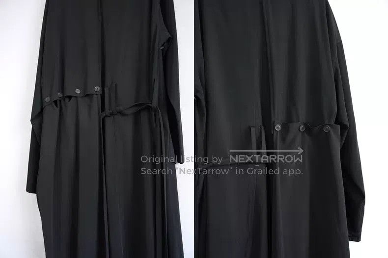 Yohji Yamamoto Yohji Yamamoto 21SS double-layer triacetate belt coat| Size US S / EU 44-46 / 1 - 5 Thumbnail