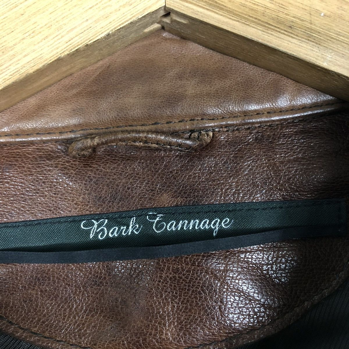 Japanese Brand 🔥VINTAGE CROPPED BIKER LEATHER JACKET BANK TANNAGE Size US S / EU 44-46 / 1 - 20 Thumbnail