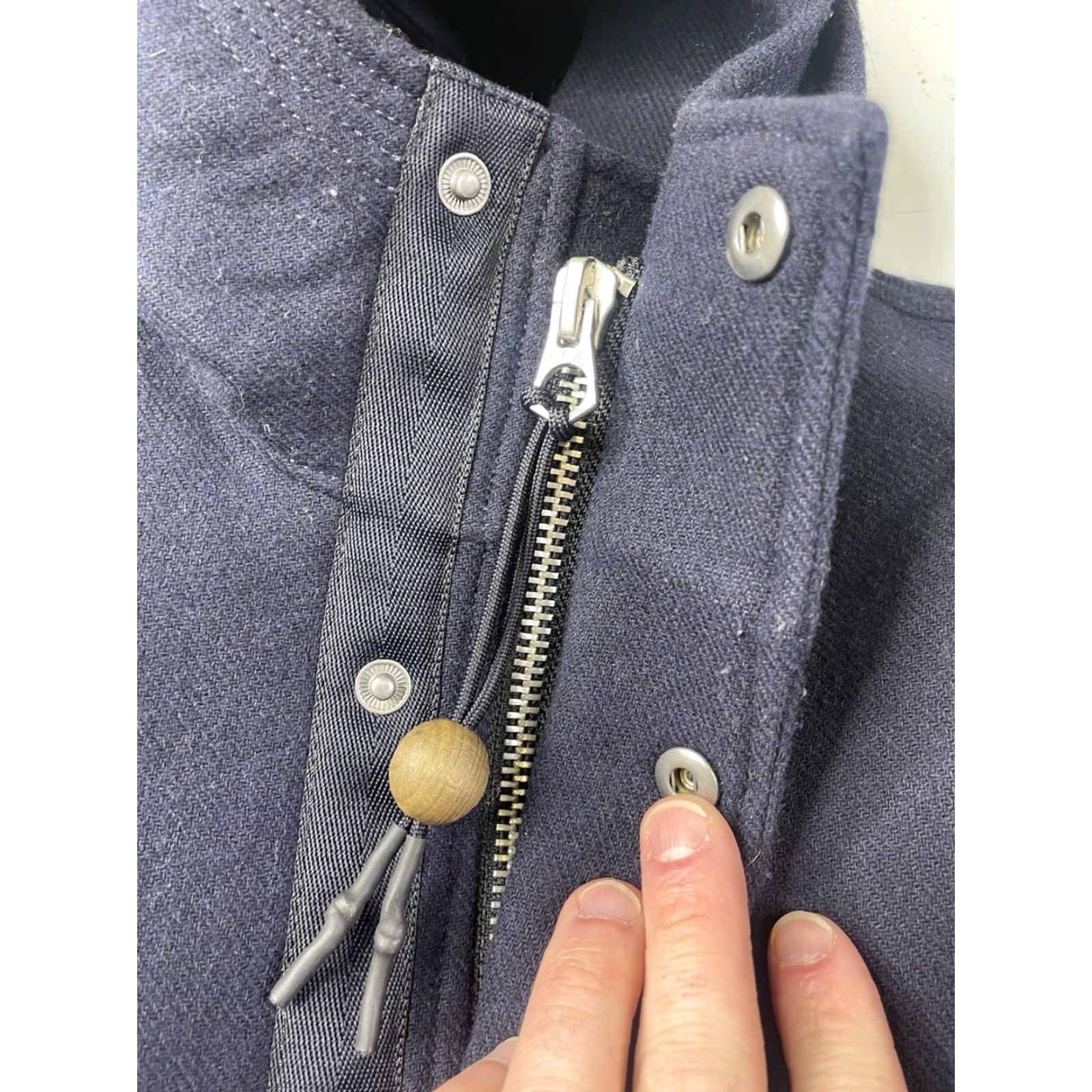 Madewell Madewell Coat Men S Wool Blue Solid Overcoat Hooded Full Zip J Crew Jacket Split Hooded Wool Bonded Parka Short description? (no not include) Size US S / EU 44-46 / 1 - 2 Thumbnail