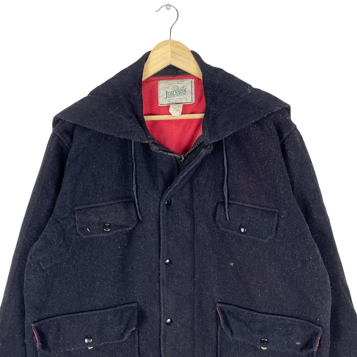 Johnson Woolen Mills 🔥JOHNSON WOOLEN MILLS UTILITY POCKET HOODIE ZIPPER JACKET Size US M / EU 48-50 / 2 - 6 Thumbnail