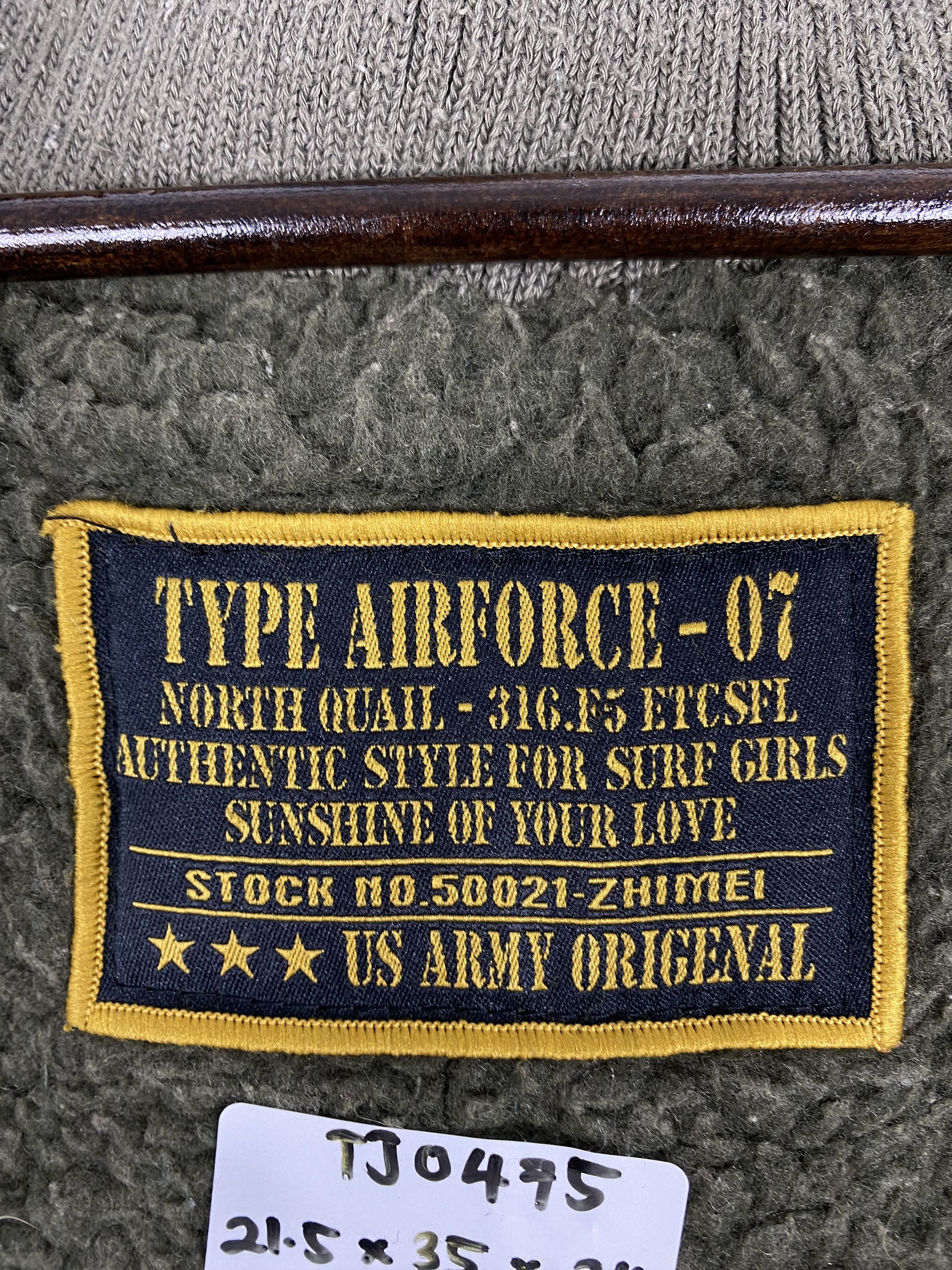 Vintage Vintage Air Force - 07 Hoodie Sherpa Lining Parkas Jacket Size US L / EU 52-54 / 3 - 10 Thumbnail