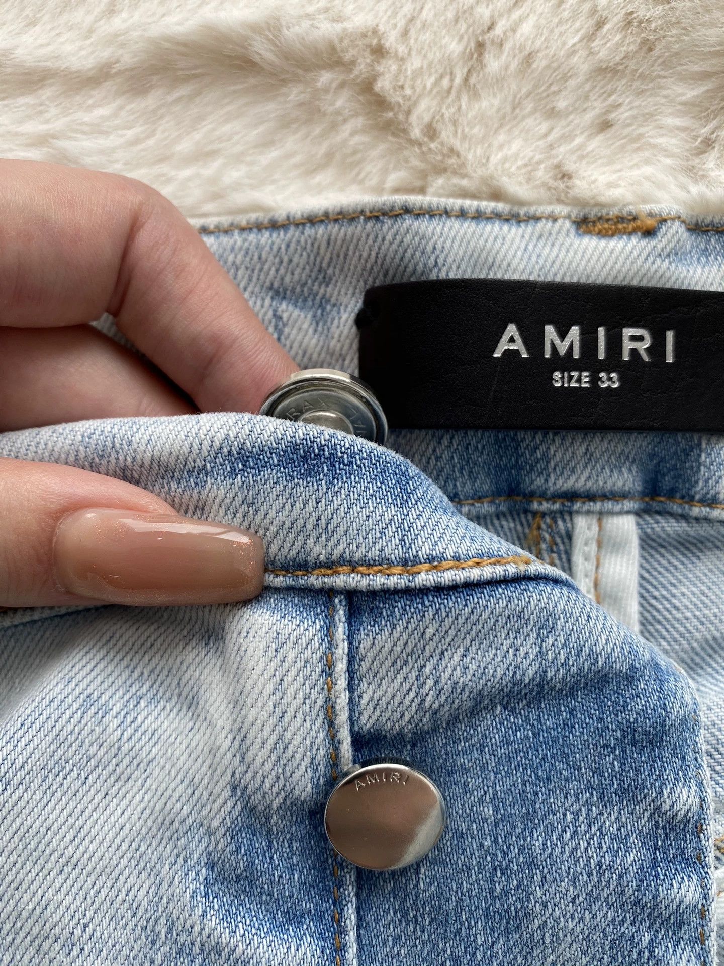 Amiri amiri light blue paisley patchwork jeans Size US 29 - 6 Thumbnail