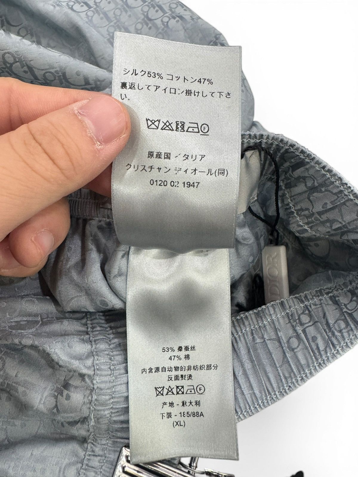 Dior Oblique Silk Button Up Top and Bottoms