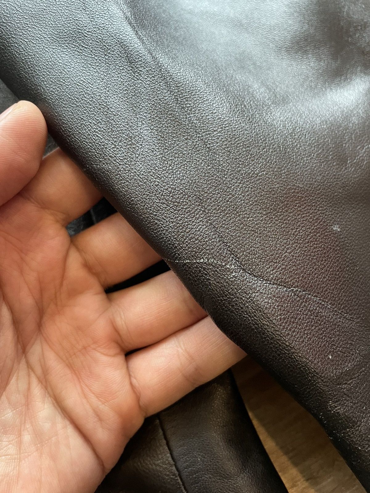 Japanese Brand × Le Grande Bleu (L.G.B.) × Tornado Mart Tornado Mart Leather Stitched Blazer Size US M / EU 48-50 / 2 - 13 Thumbnail