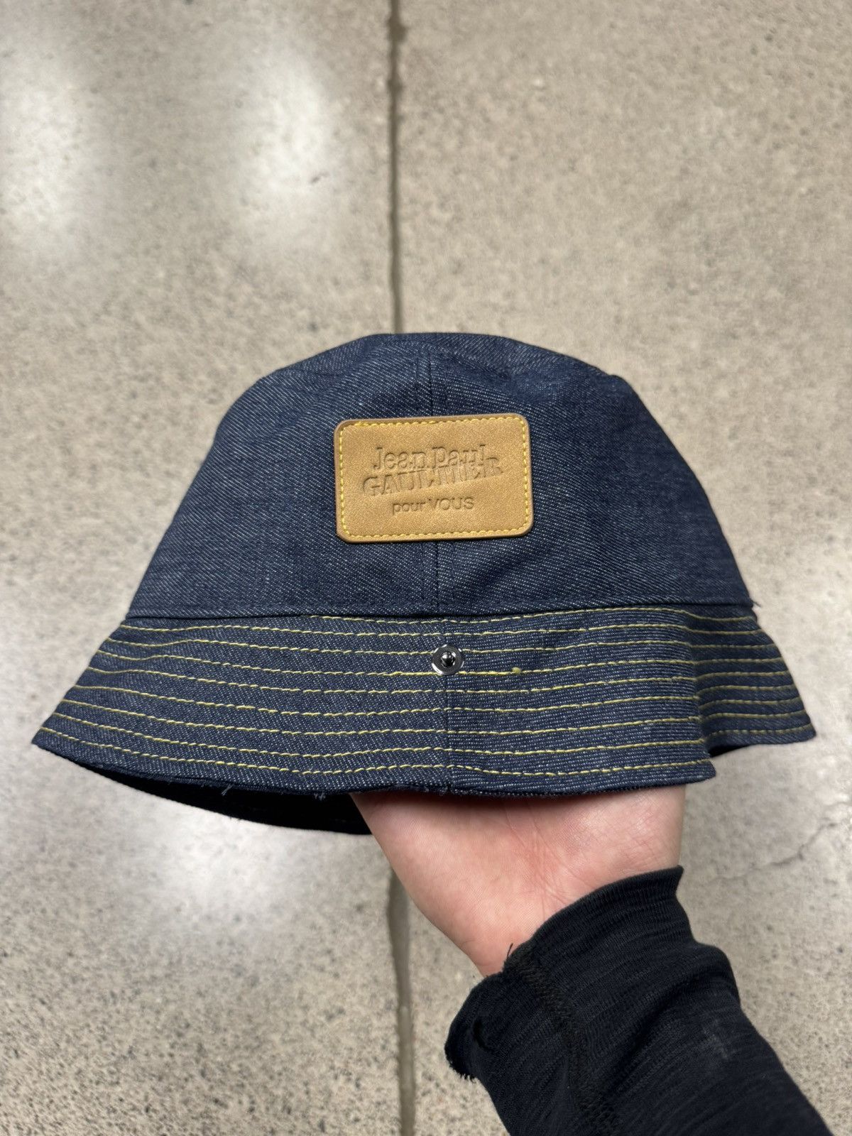 Jean Paul Gaultier Jean Paul Gaultier Denim Bucket Hat Size ONE SIZE - 1 Thumbnail