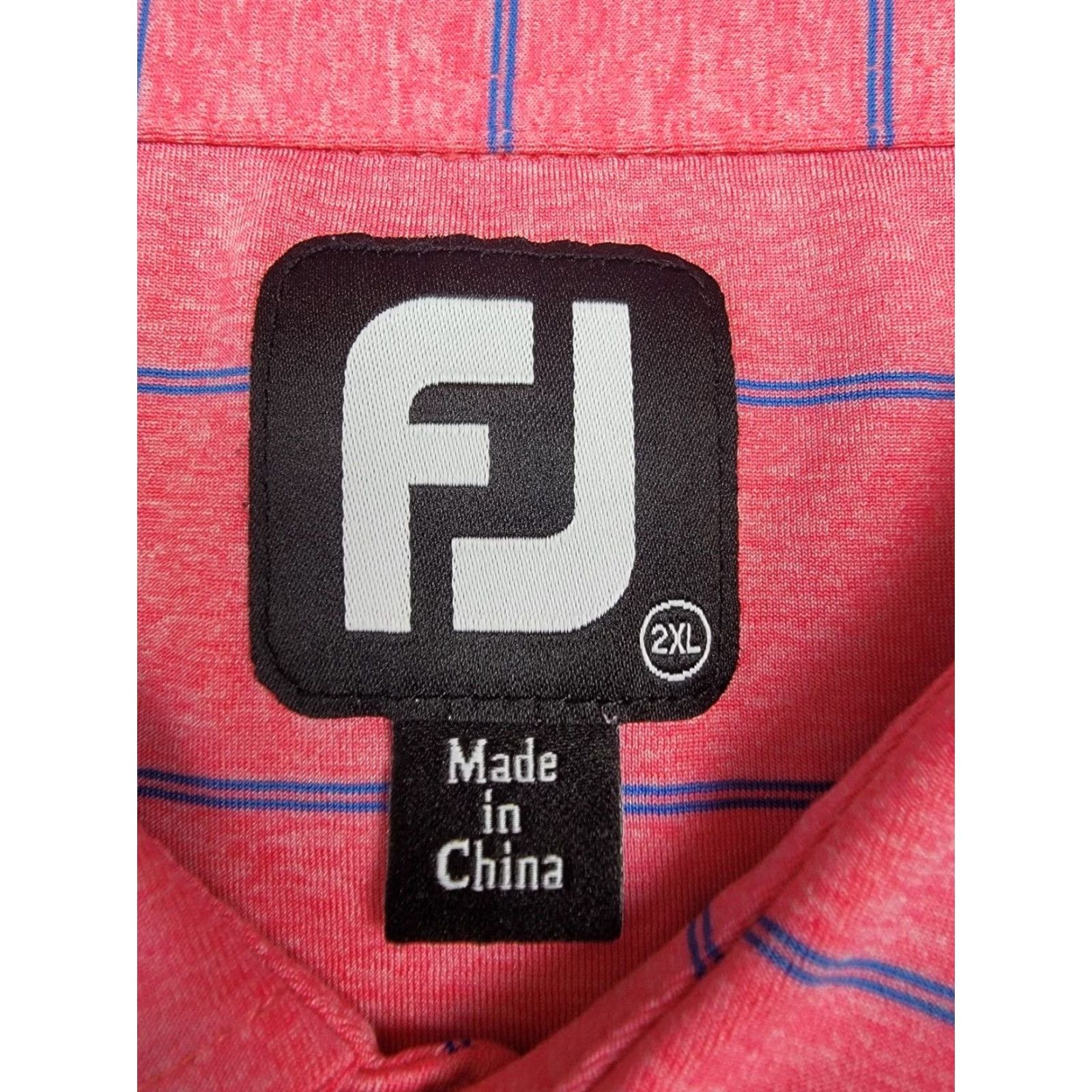 Footjoy FootJoy Golf Polo Shirt Mens 2XL Pink Stripe Short Sleeve Outdoor Sports Classic Colorful Baseball? Size US XXL / EU 58 / 5 - 3 Thumbnail