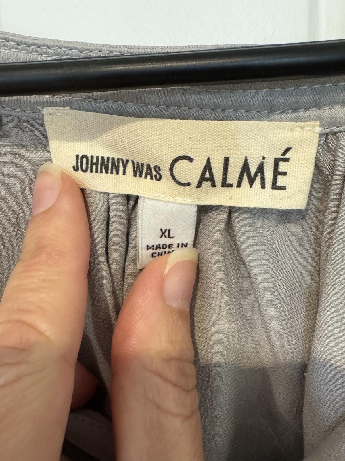 Other Johnny Was Calmé XL Silver Blouse Size XL / US 12-14 / IT 48-50 - 3 Thumbnail