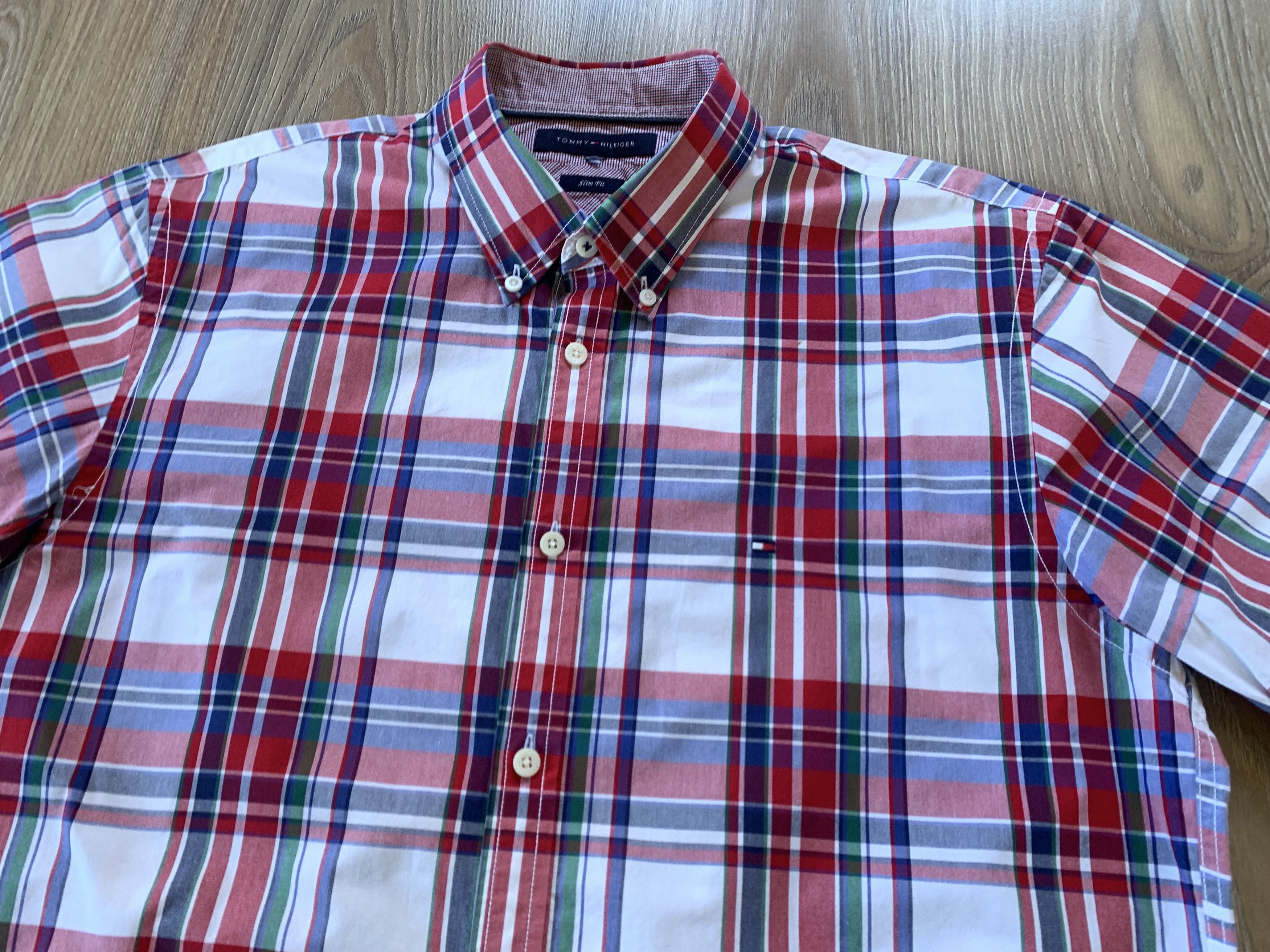 Tommy Hilfiger Tommy Hilfiger Slim Fit Plaid Button Down Shirt Size US M / EU 48-50 / 2 - 4 Thumbnail
