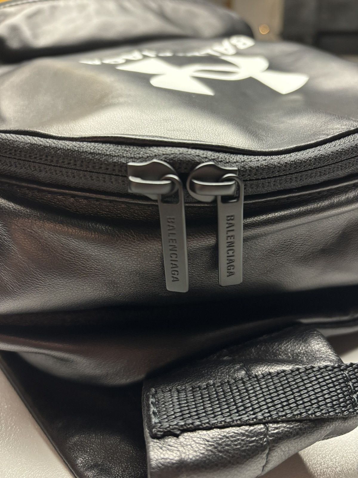 Balenciaga × Under Armour Leather backpack Size ONE SIZE - 4 Thumbnail