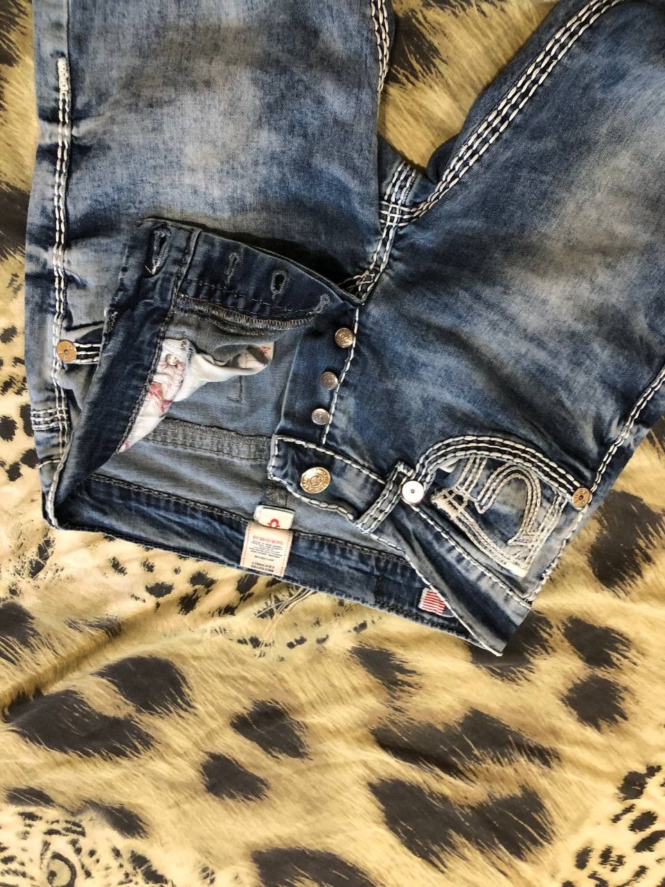True Religion Vintage Y2k True Religion Big Logo Jeans Size 32" / US 10 / IT 46 - 19 Thumbnail